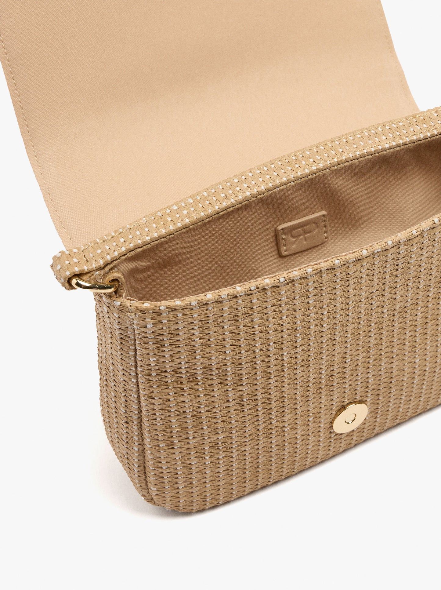 Party Bag With Paper Straw Effect With Flap
