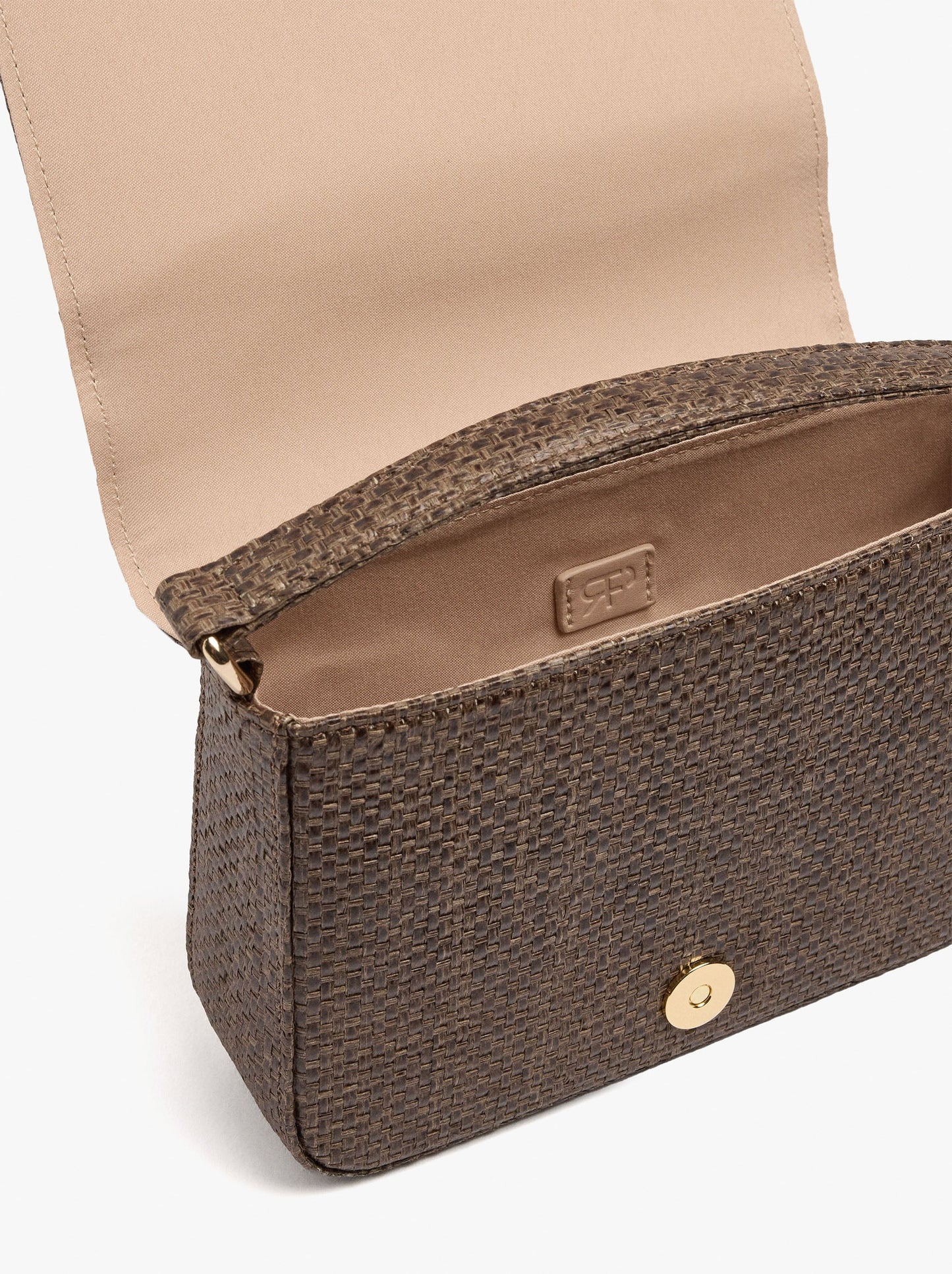 Party Bag With Paper Straw Effect With Flap