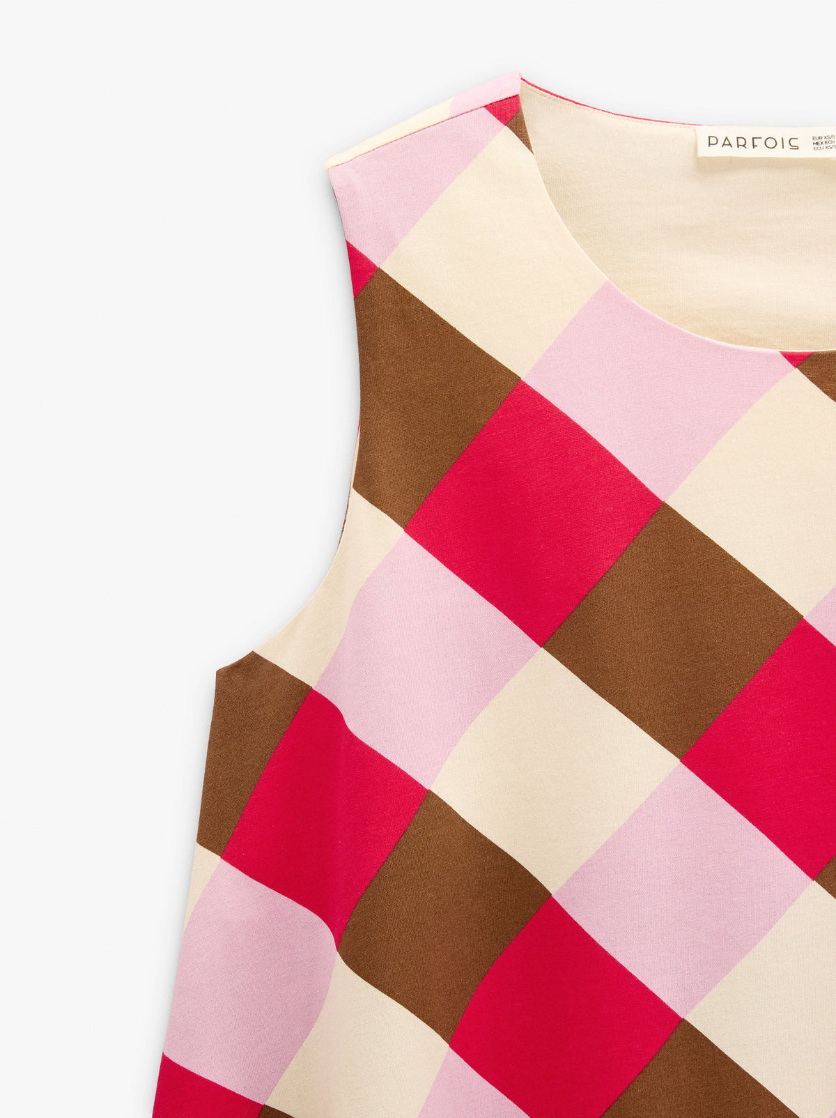 Short Dress With Colourful Squares