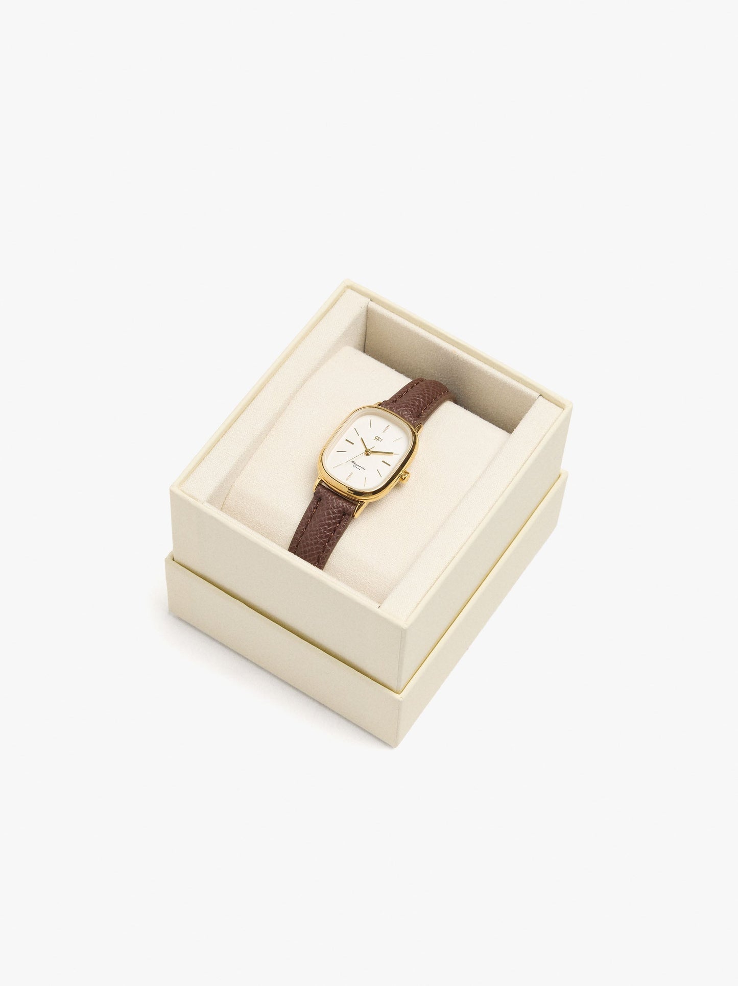 Oval Watch Bracelet With Texture