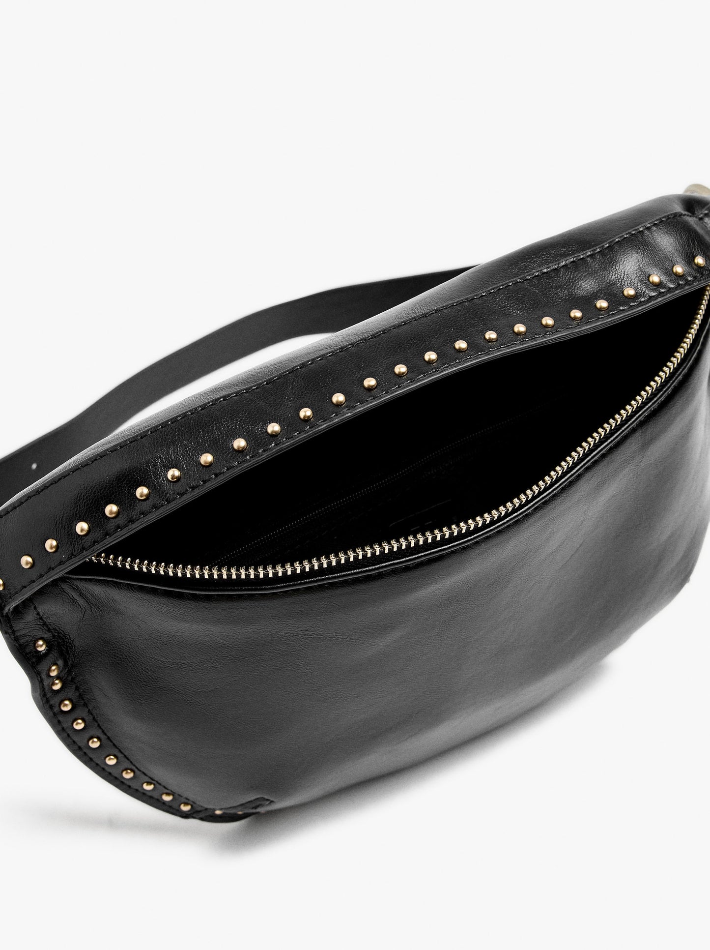 Belt Bag Cracked Effect With Studs