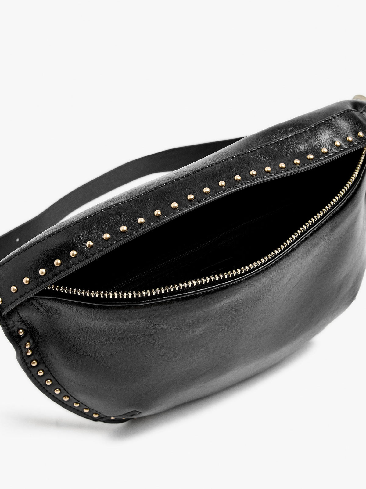 Belt Bag Cracked Effect With Studs