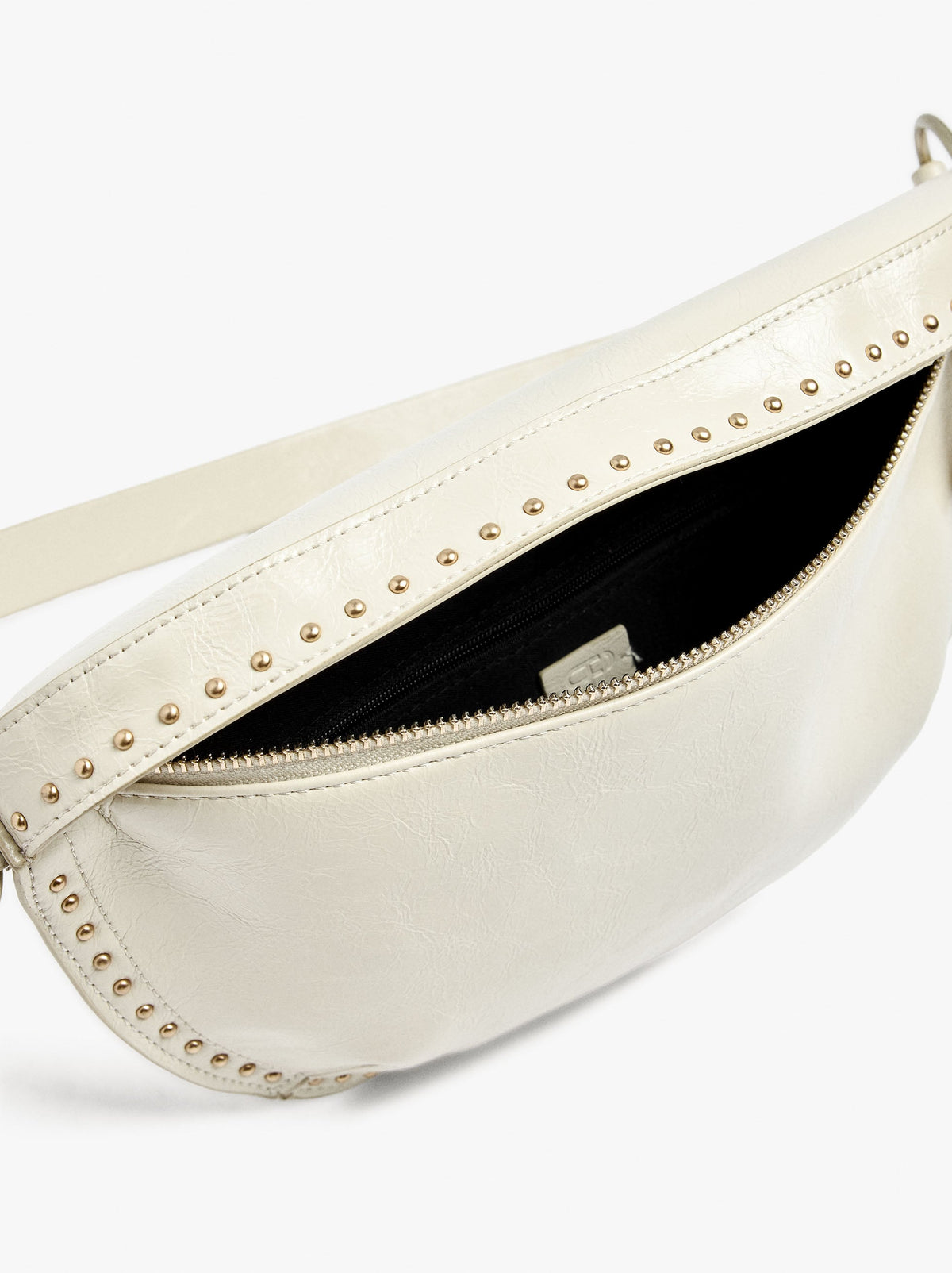 Belt Bag Cracked Effect With Studs