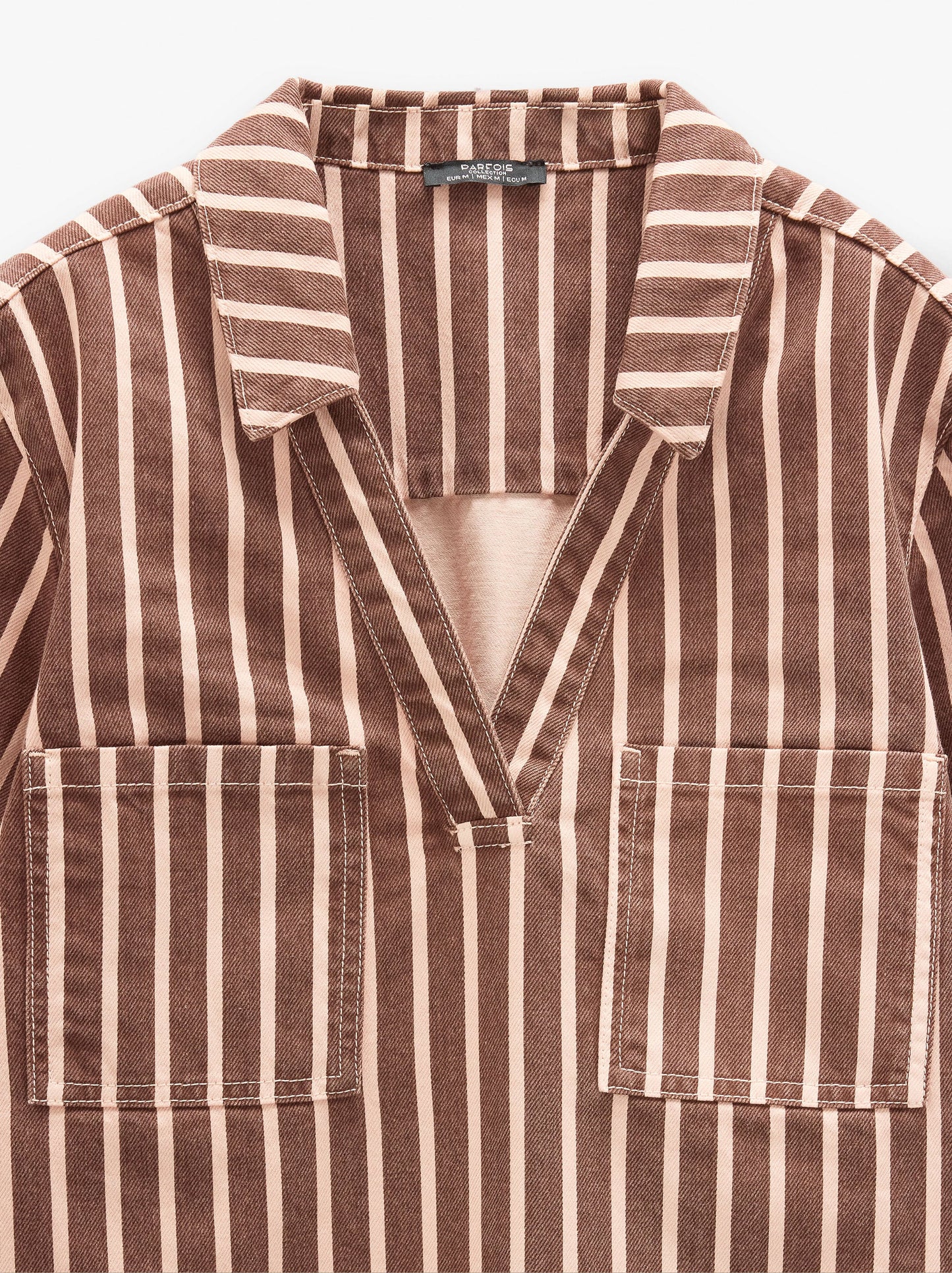 Shirt Dress With Stripes 100% Cotton
