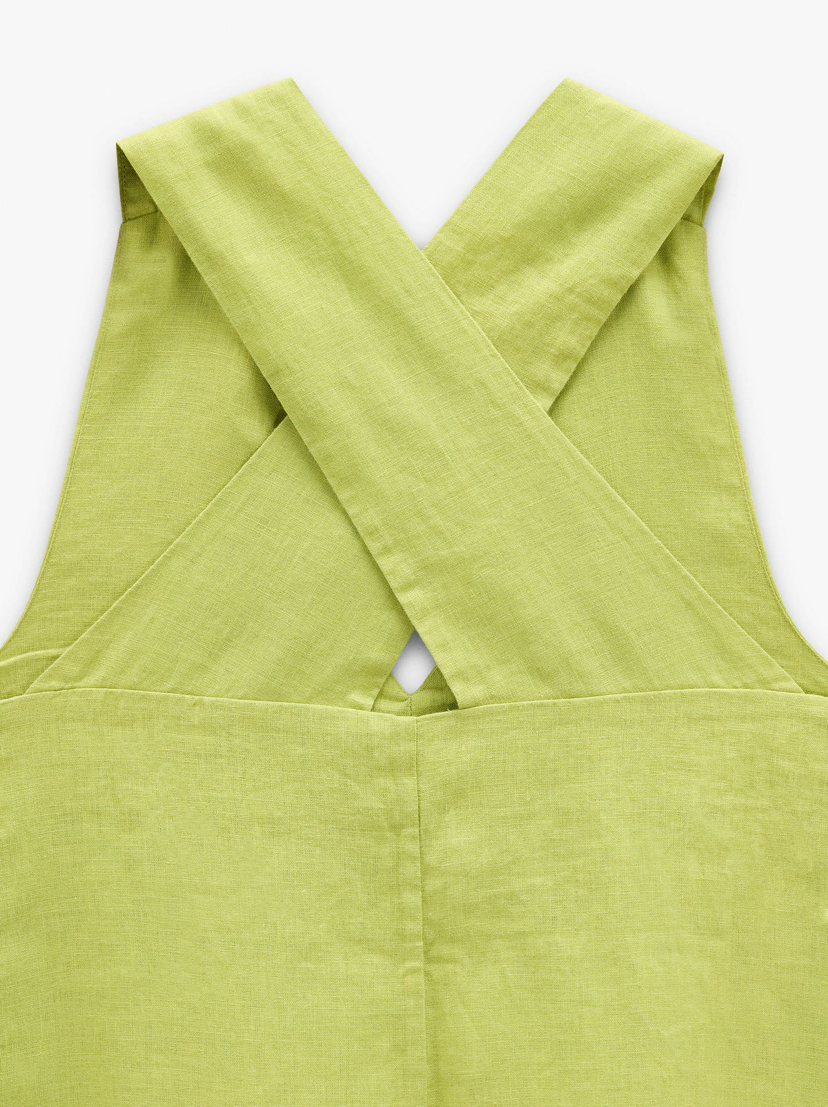Long Dress With Crossed Straps 100% Linen