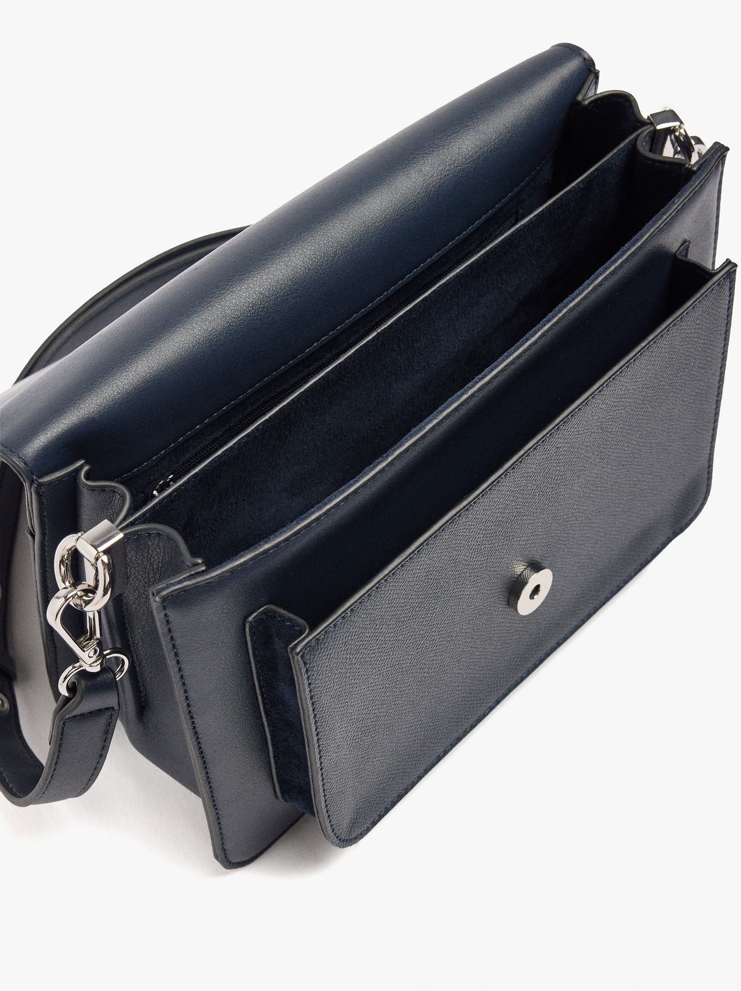 Crossbody Bag With Flap Soft Texture