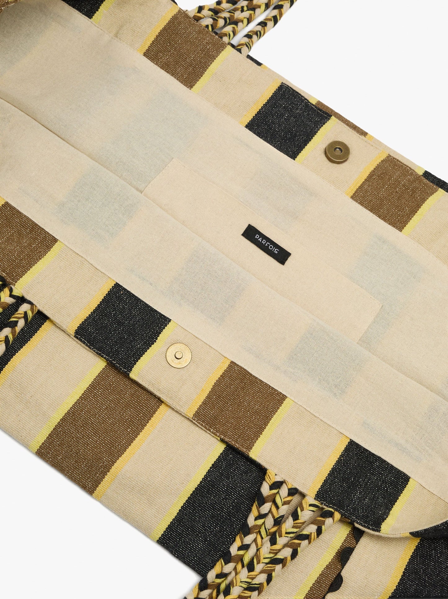 Shopper Bag With Stripes