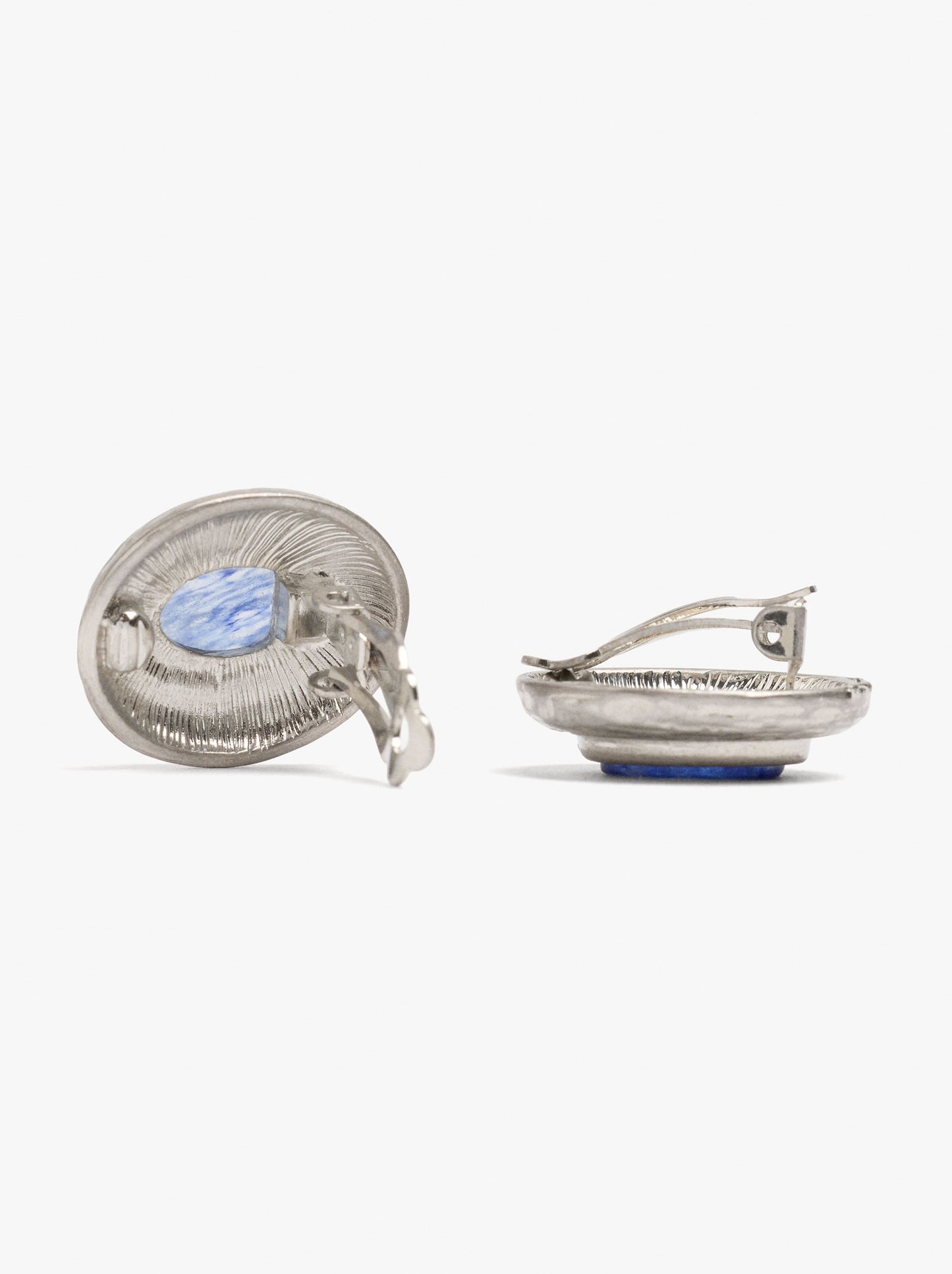 Oval Earrings With Stone