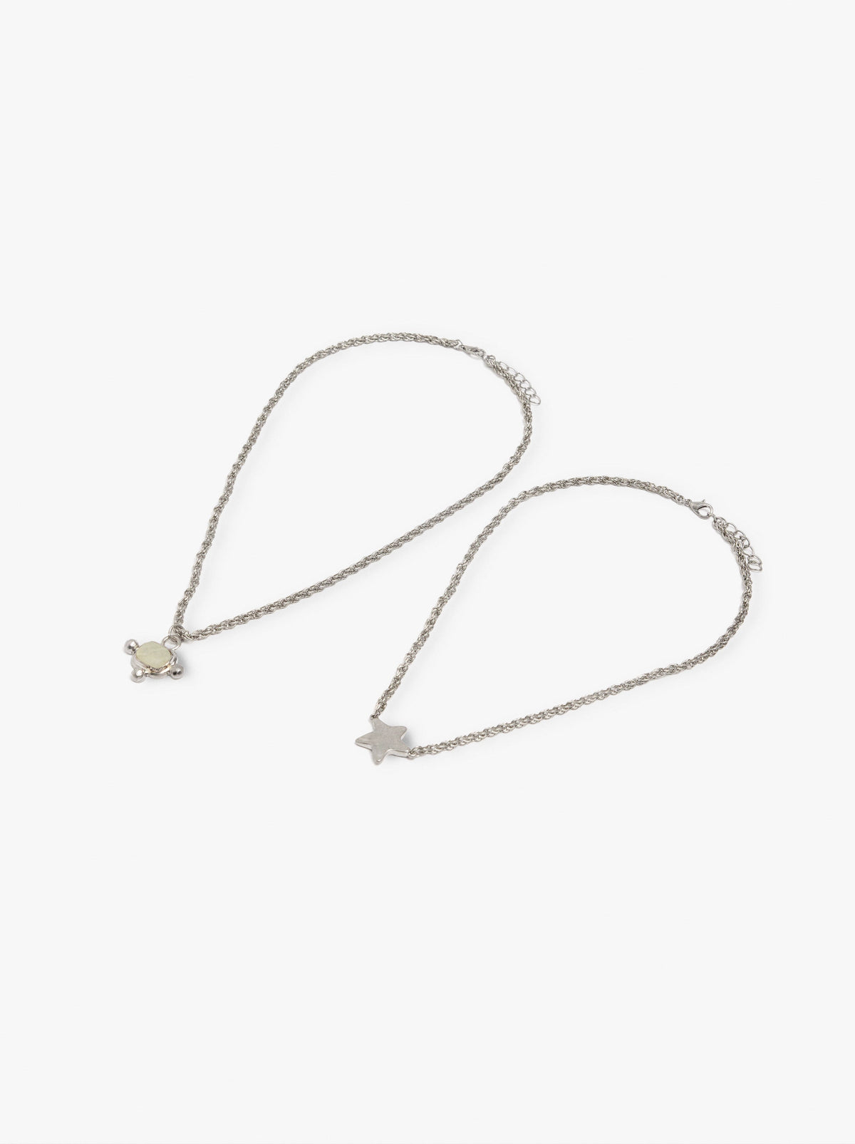 Set Of Necklaces With Star And Stone