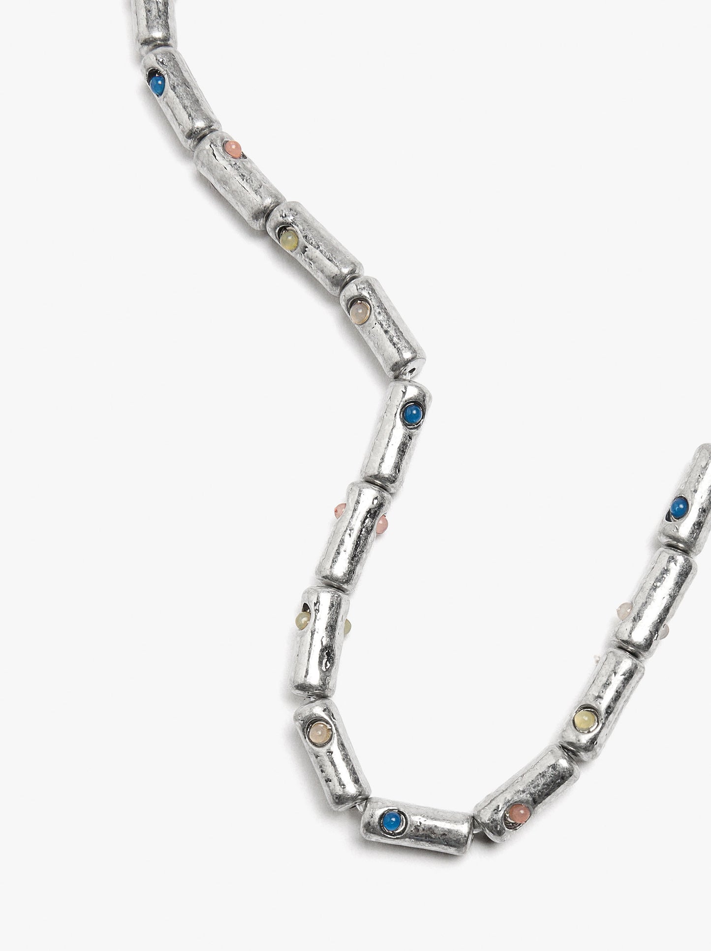 Short Necklace Bars With Crystals