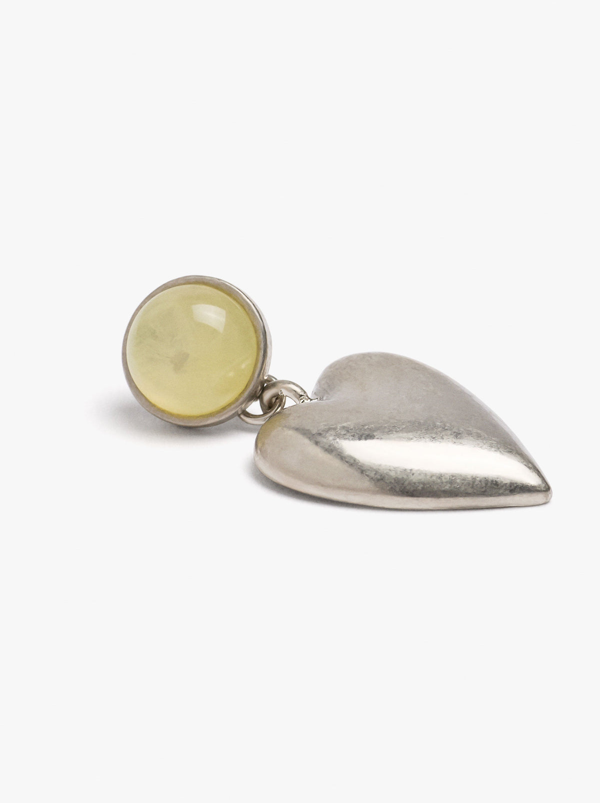 Heart Earrings With Resin