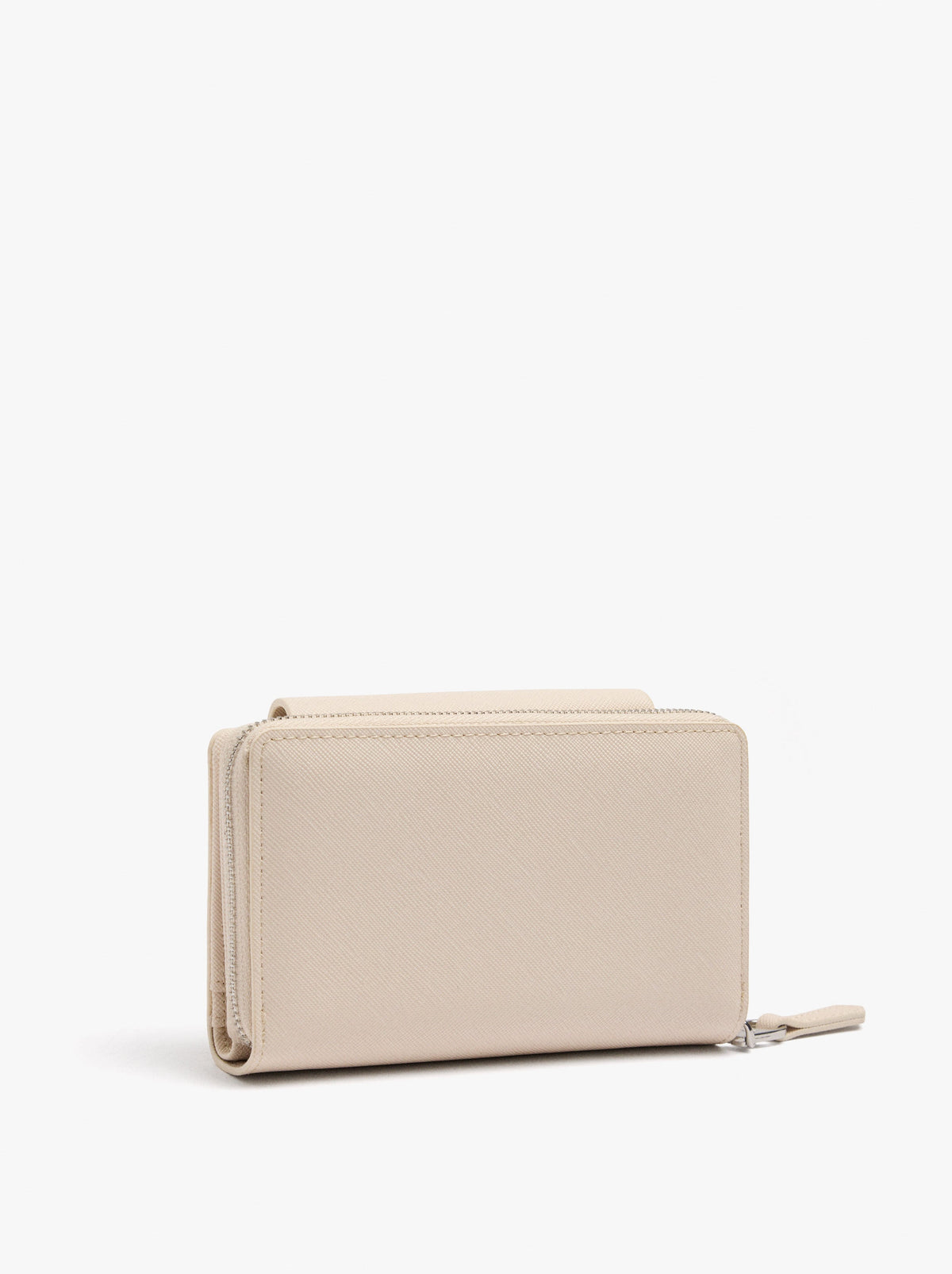 Wallet With Texture And Flap