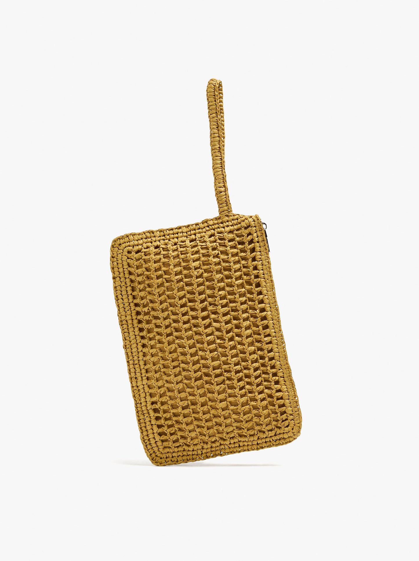 Envelope Handbag With Paper Straw Effect