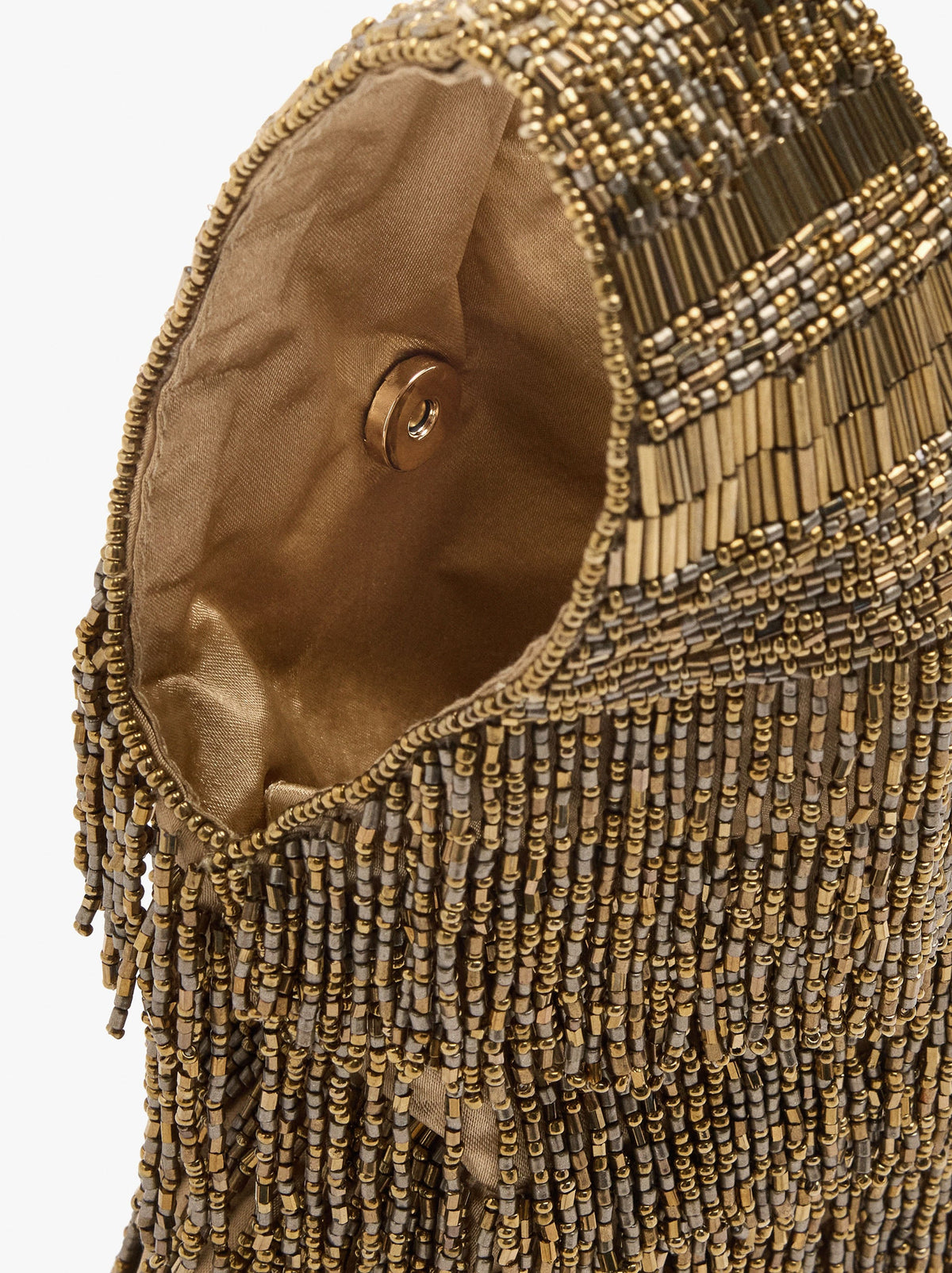 Elongated Party Bag With Beads