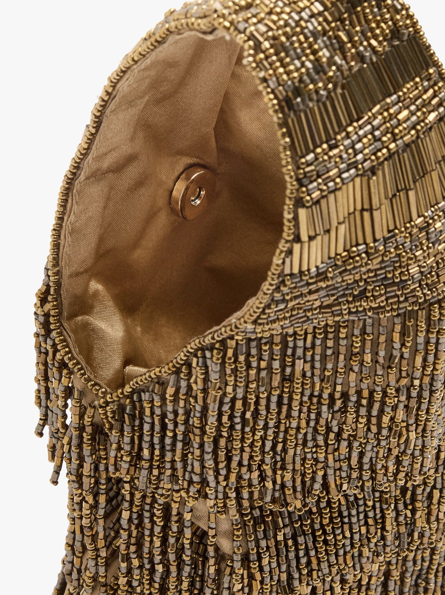 Elongated Party Bag With Beads