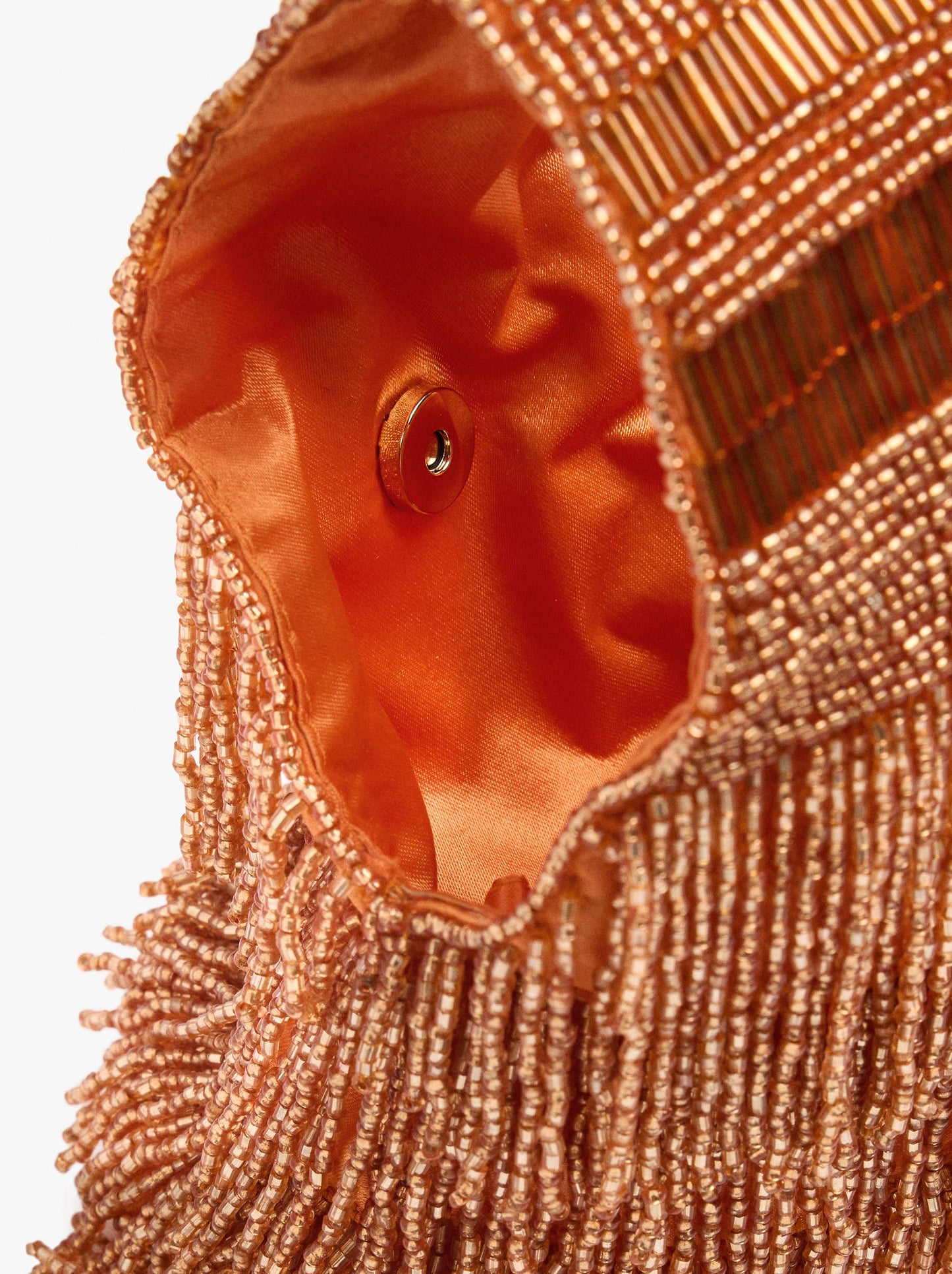 Elongated Party Bag With Beads
