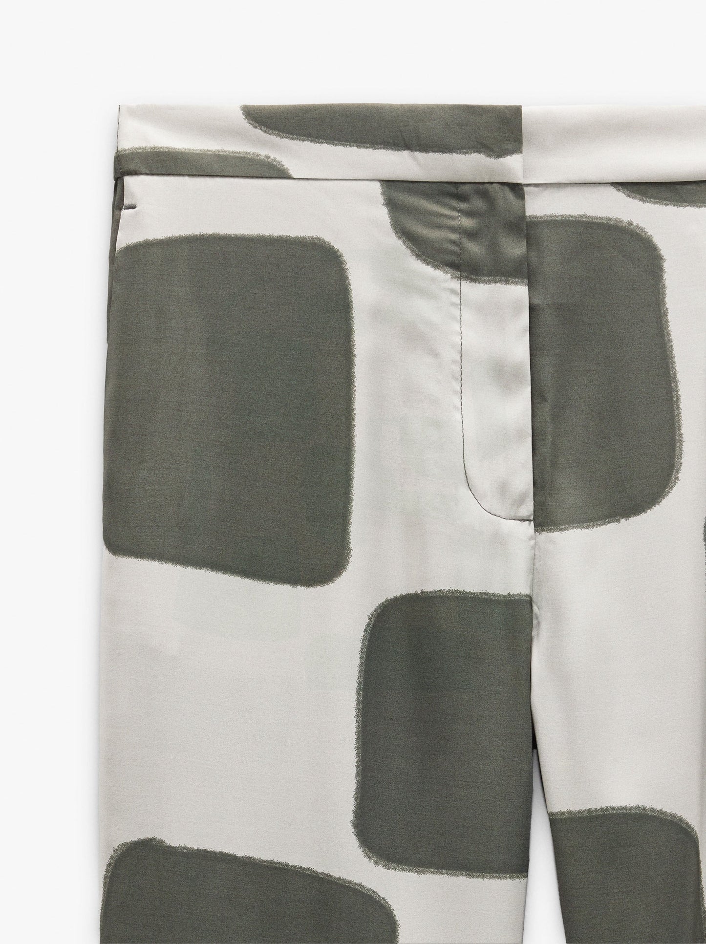 Trousers With Geometric Printed