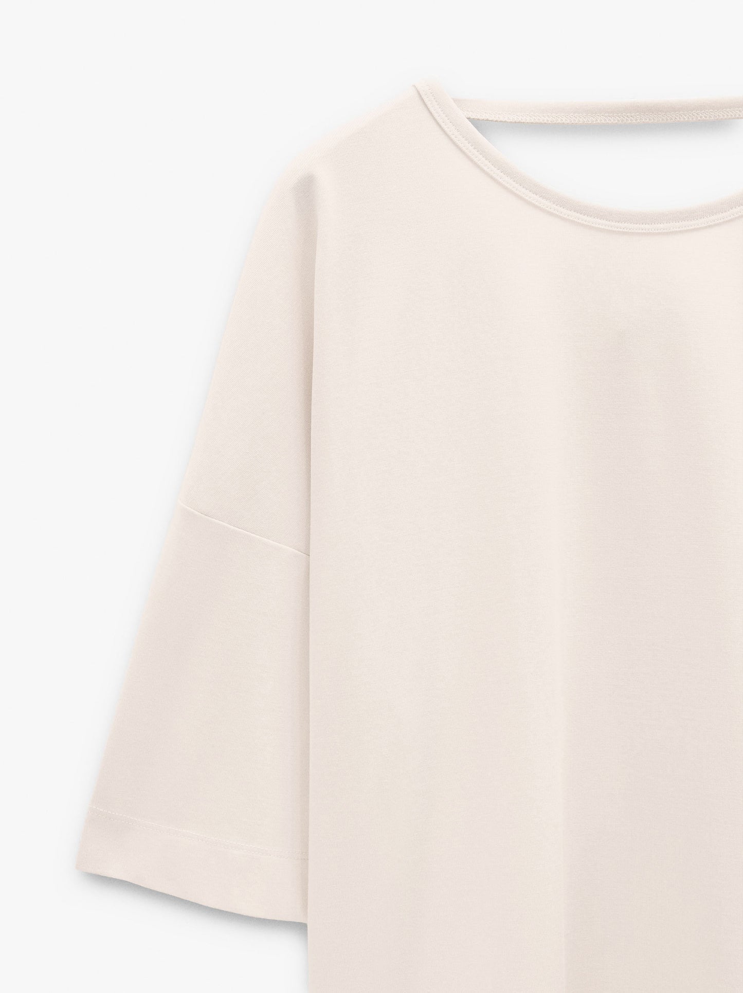 Plain Blouse With Short Sleeves