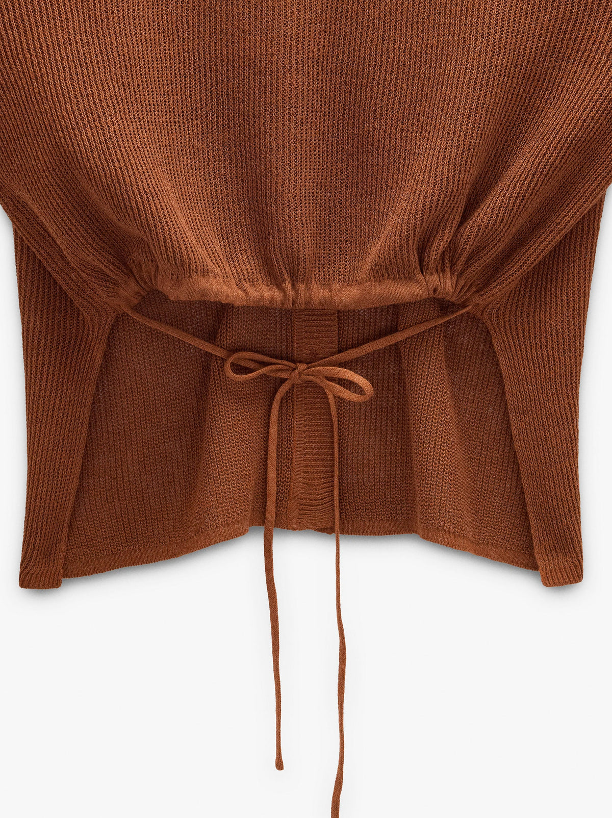 Knit Cardigan With Adjustable Drawstring
