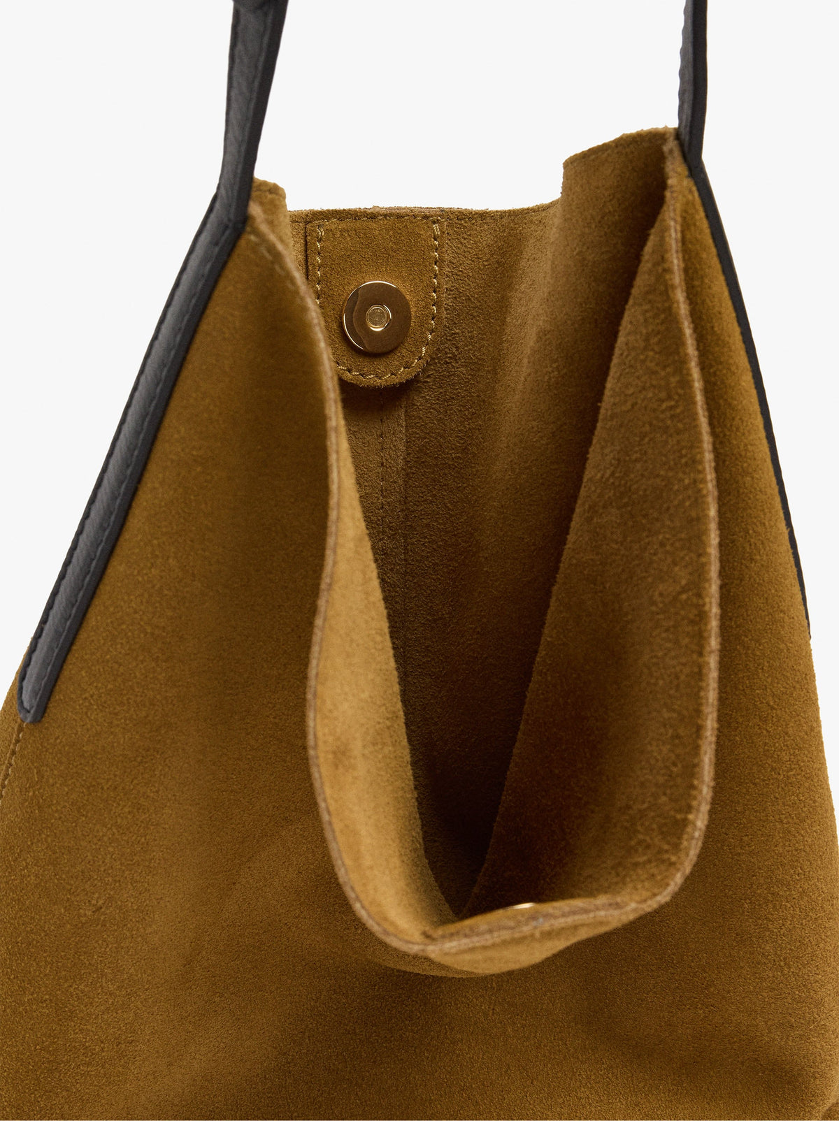 Leather Bucket Bag With Inner Pouch M