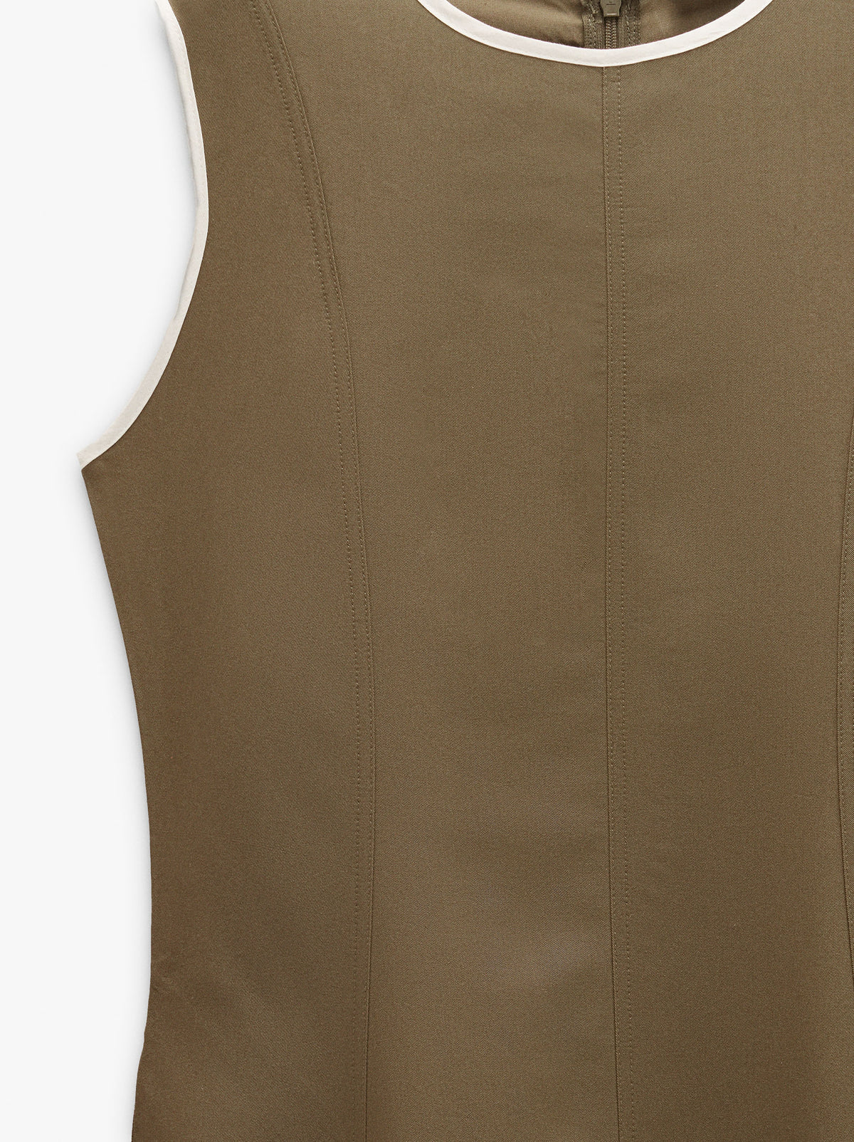 Dress With Contrast Edges 100% Lyocell