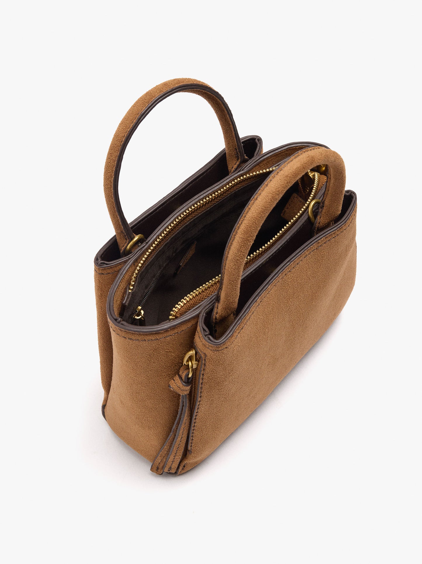 Leather-Effect Tote Bag With Crossbody Strap