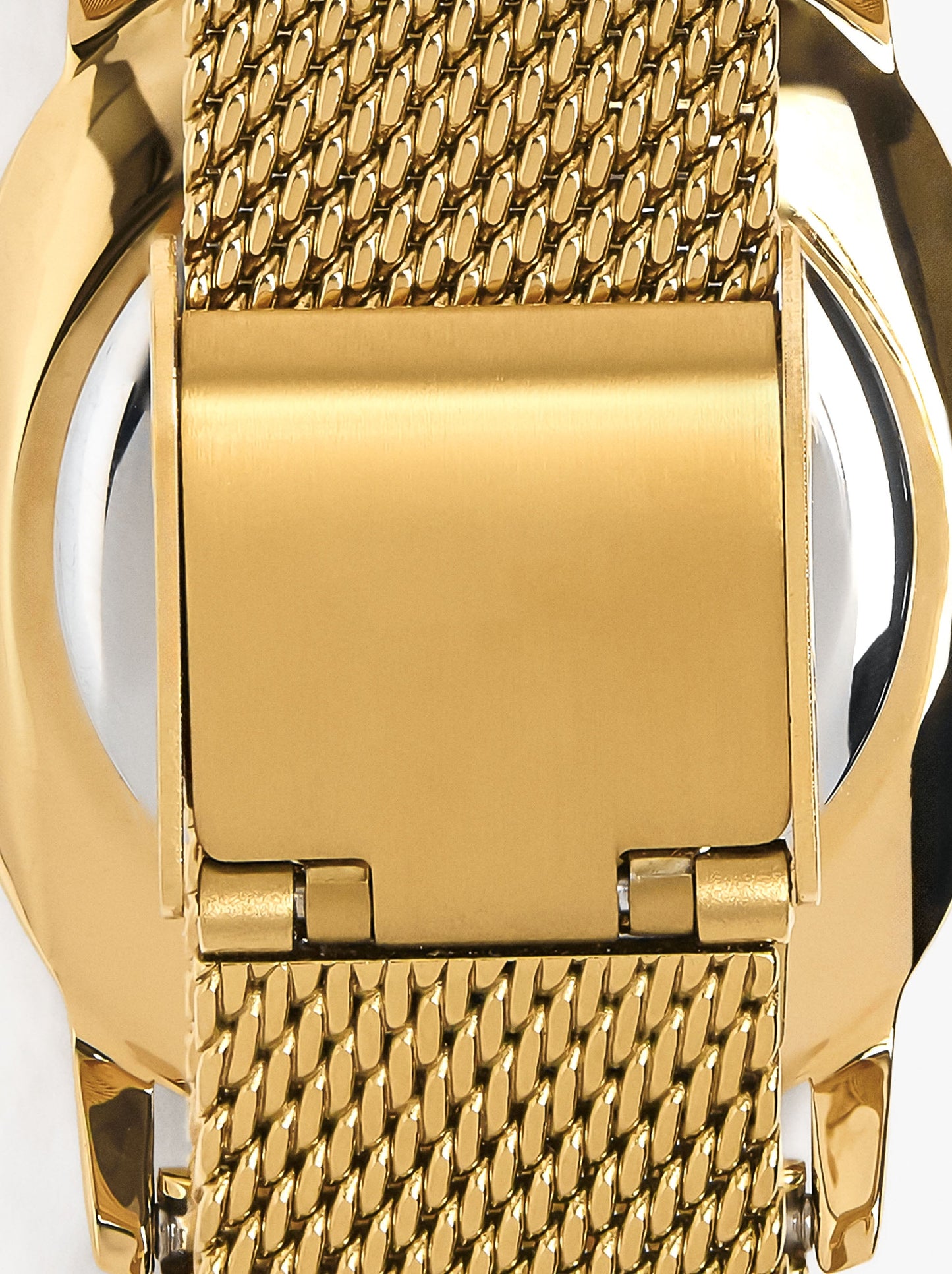 Oval Watch With Stainless Steel Metal Mesh