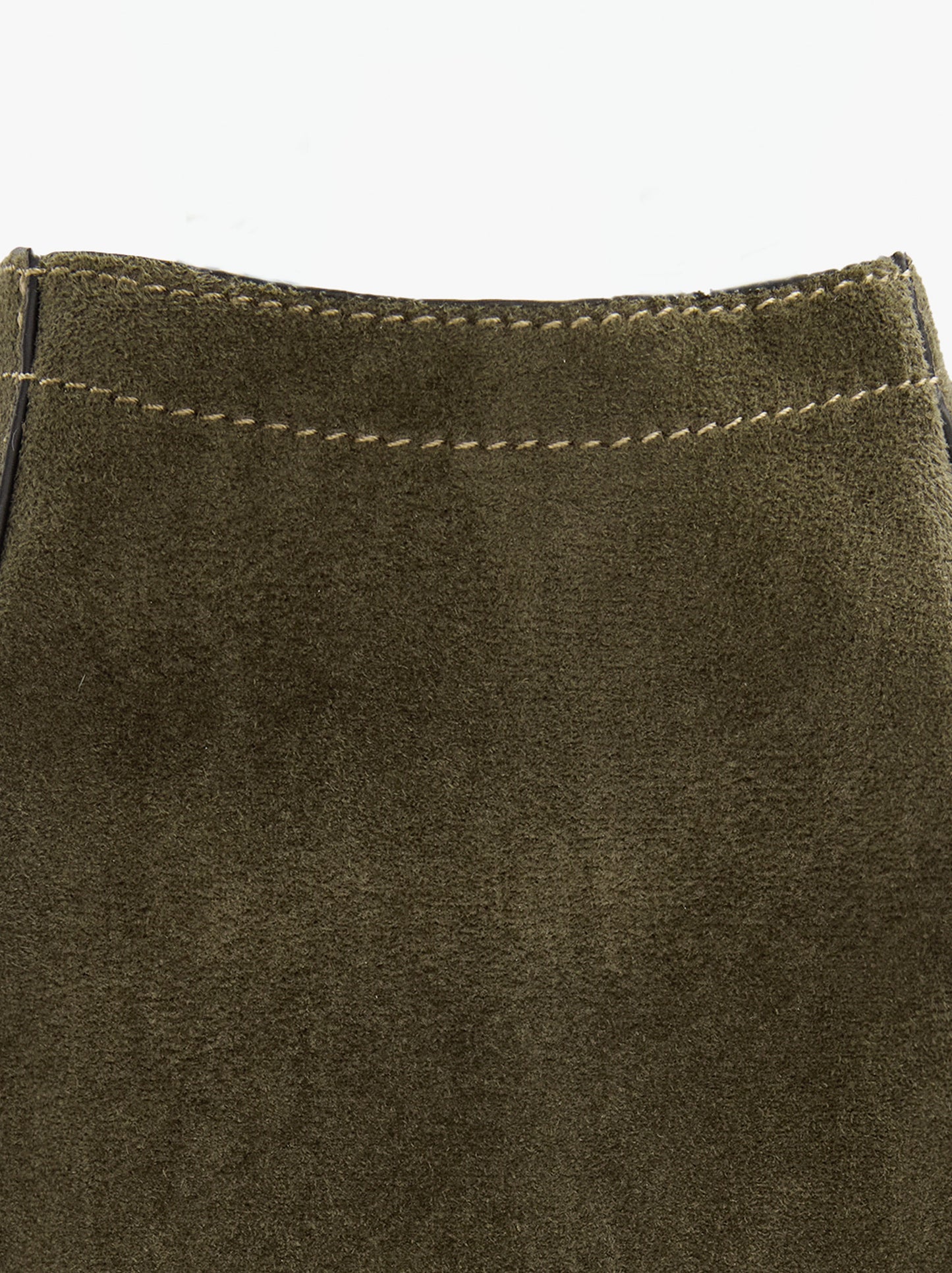 Shopper Bag With Leather-Effect Topstitching