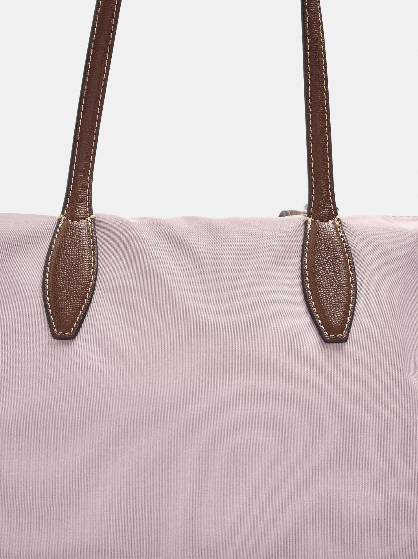 Medium Nylon Shopper Bag With Charm
