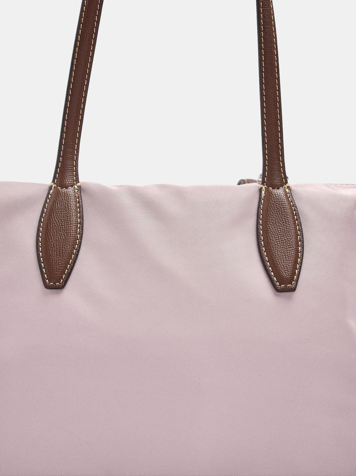 Medium Nylon Shopper Bag With Charm