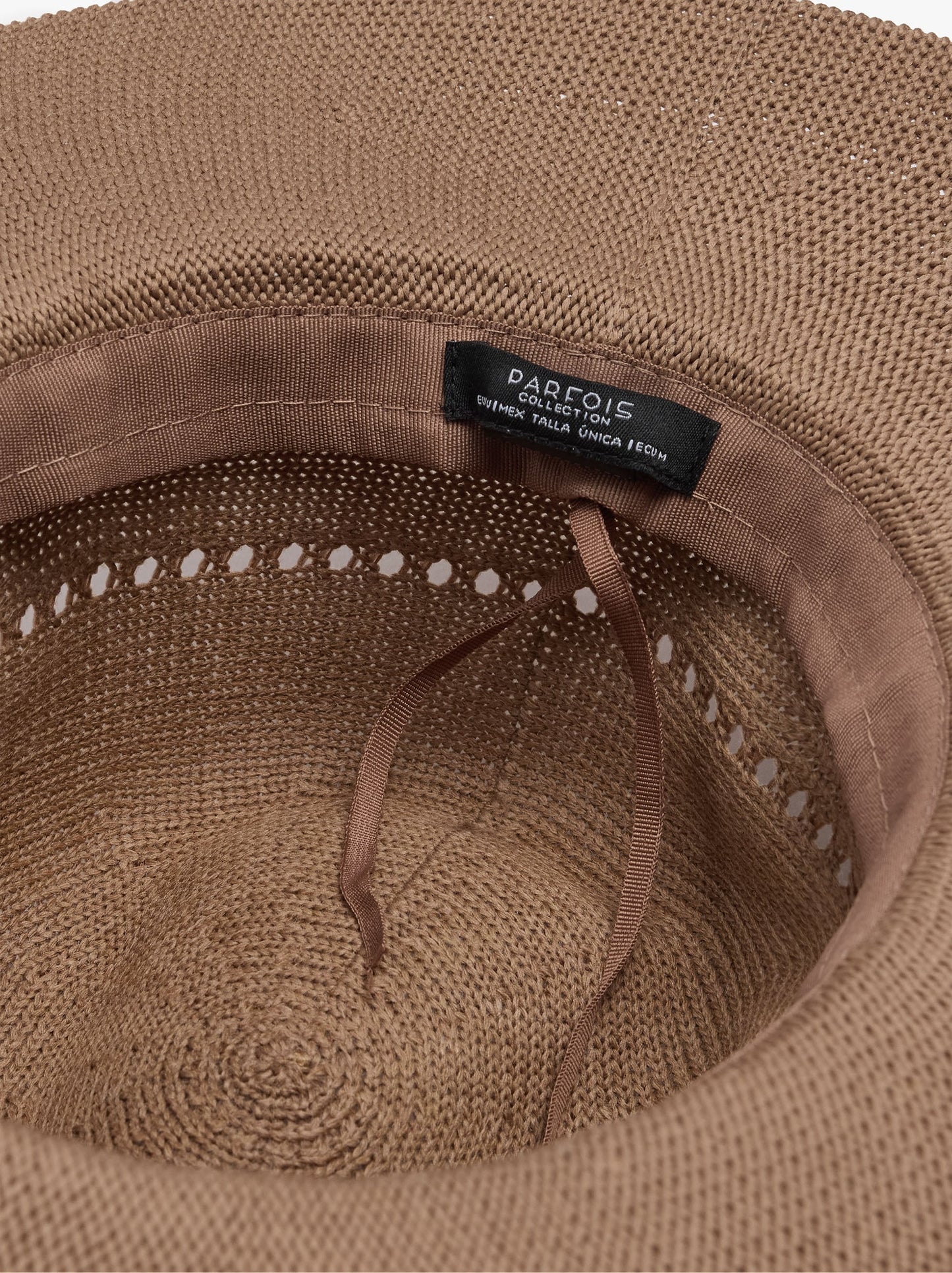 Knit Hat With Braided Cord