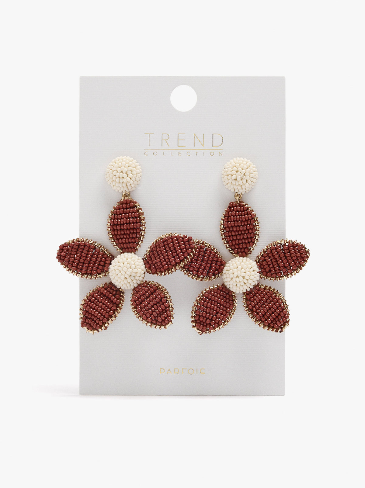 Maxi Flower Earrings With Beads