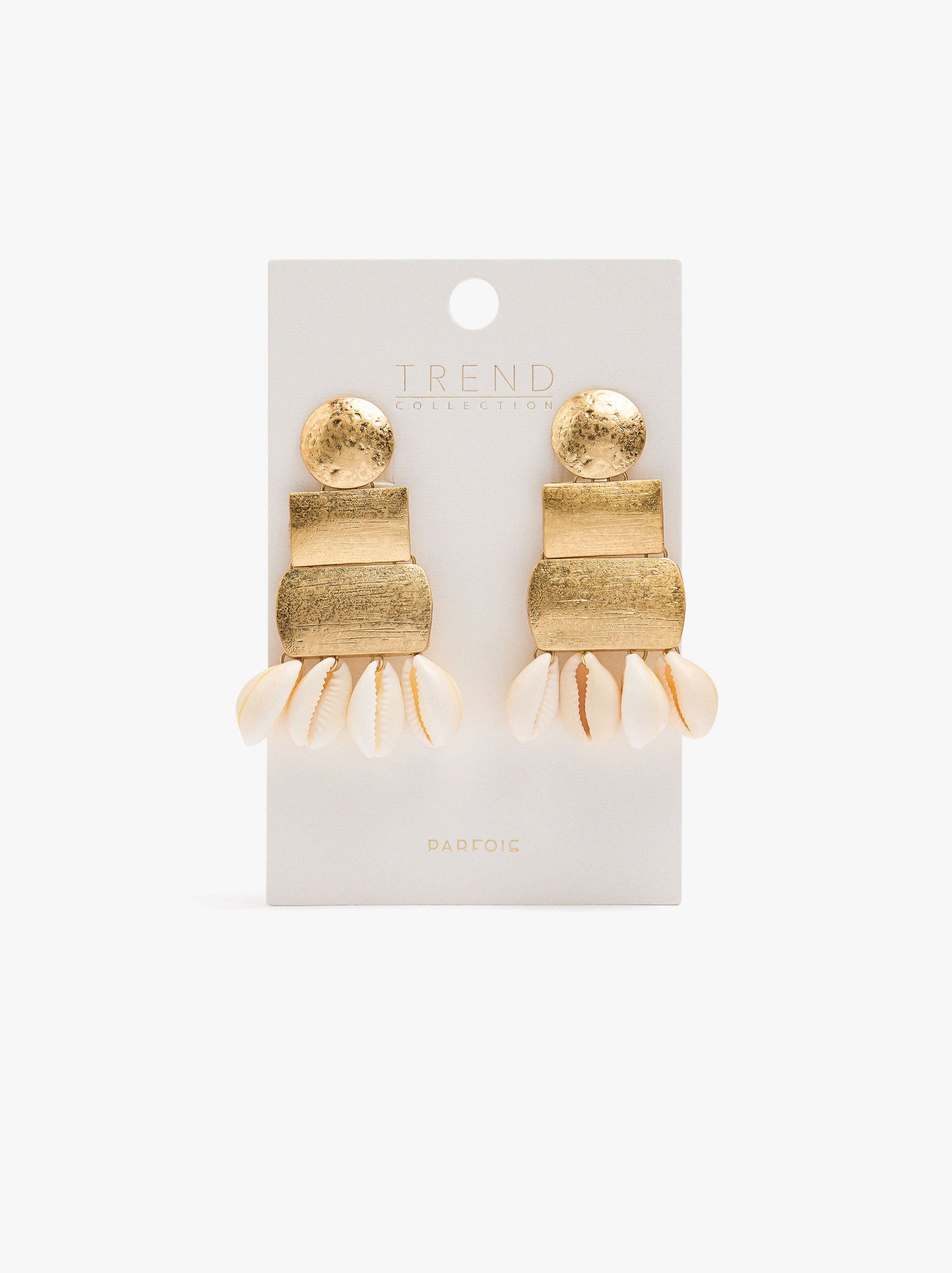 Maxi Geometric Earrings With Shells