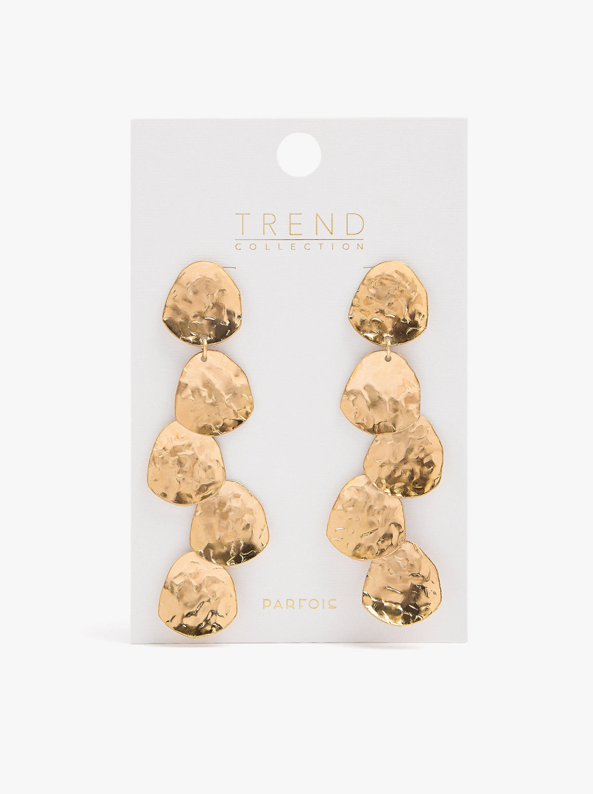 Maxi Earrings With Metallic Petals