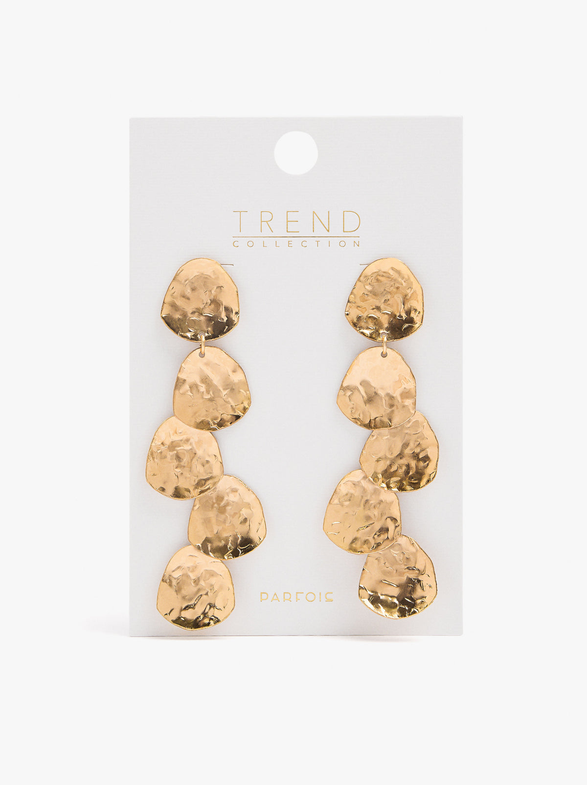 Maxi Earrings With Metallic Petals