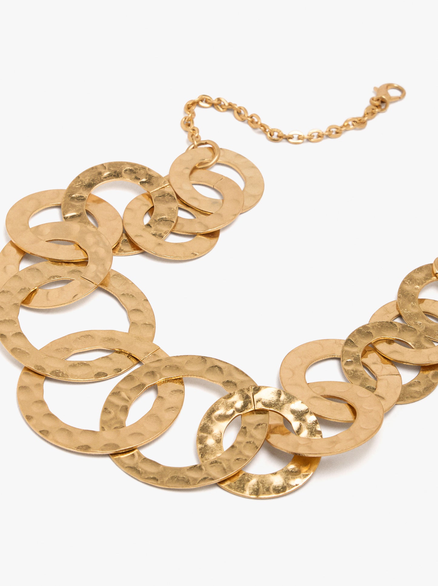 Long Necklace With Interlaced Hoops