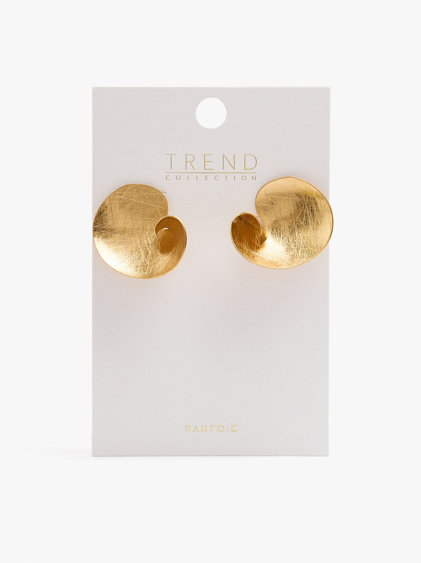 Maxi Earrings With Concave Stripes