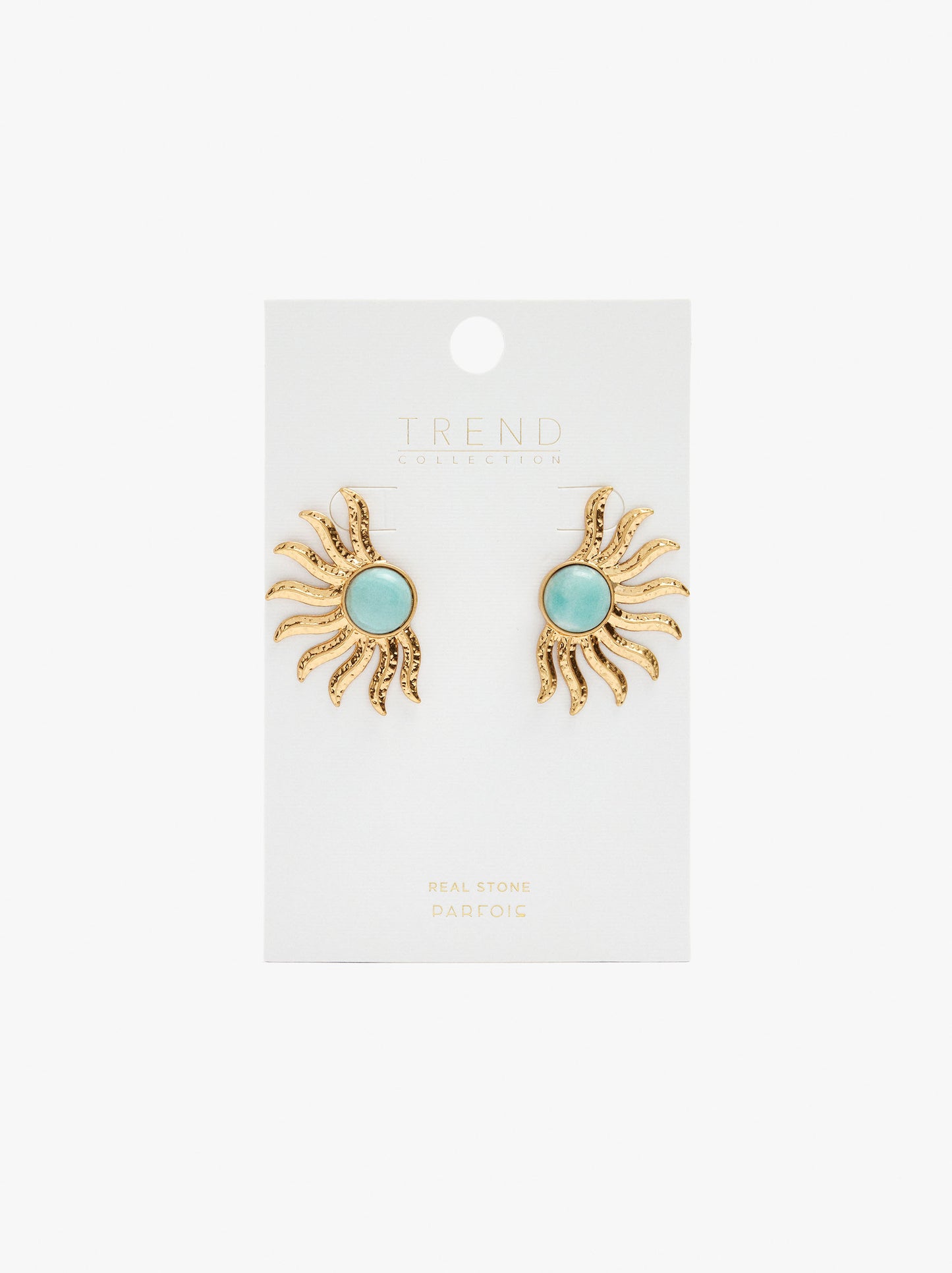 Maxi Sun Earrings With Stone