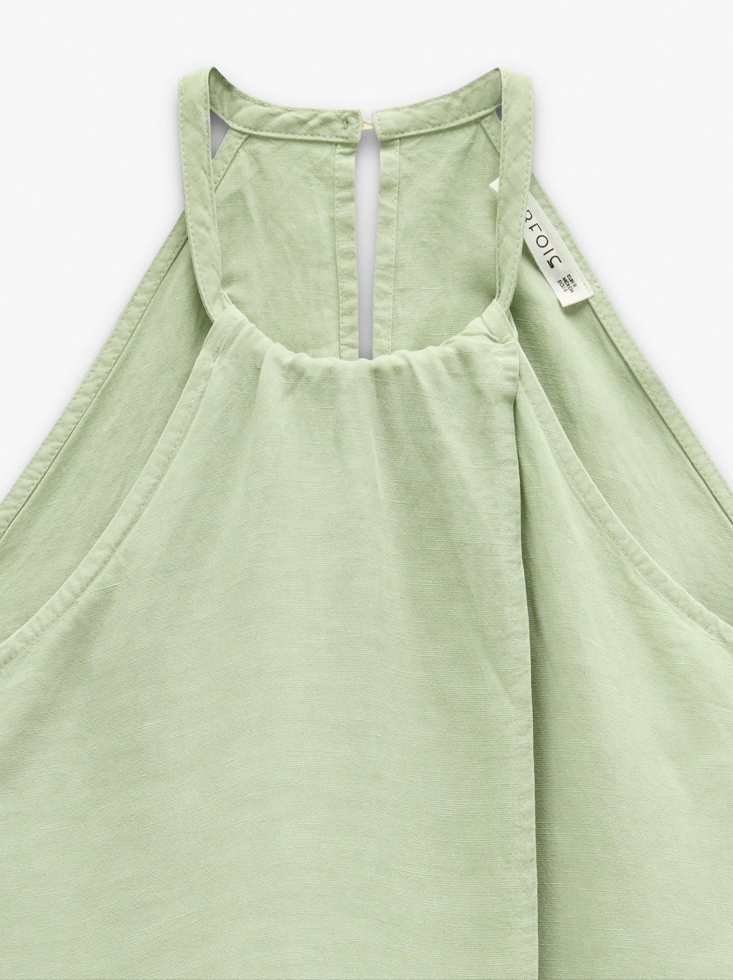 Plain Halter Dress With Pockets