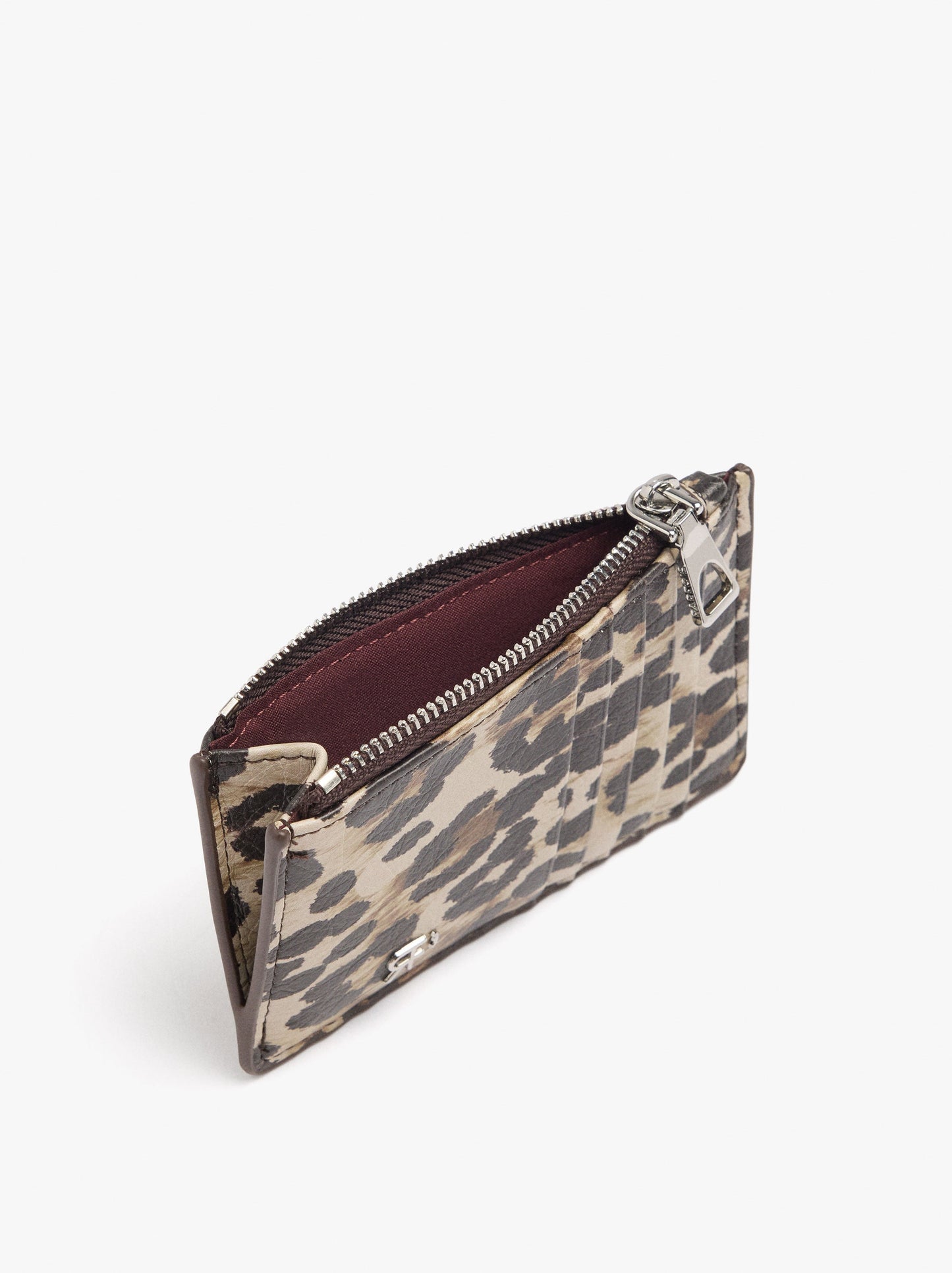 Animal Printed Card Holder With Texture