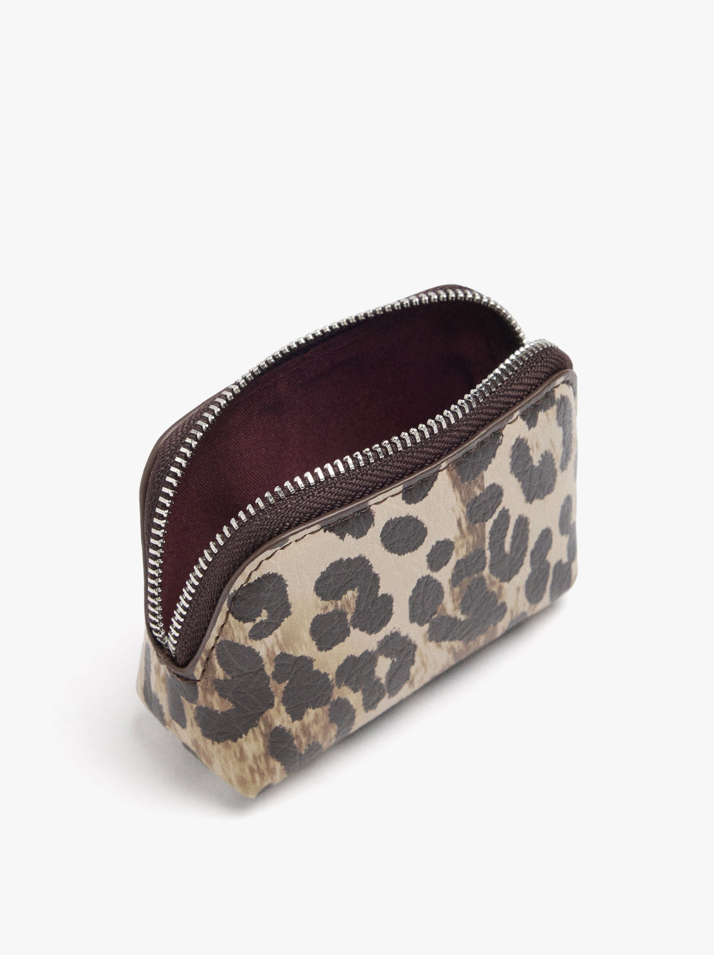 Coin Purse With Animal Print And Texture