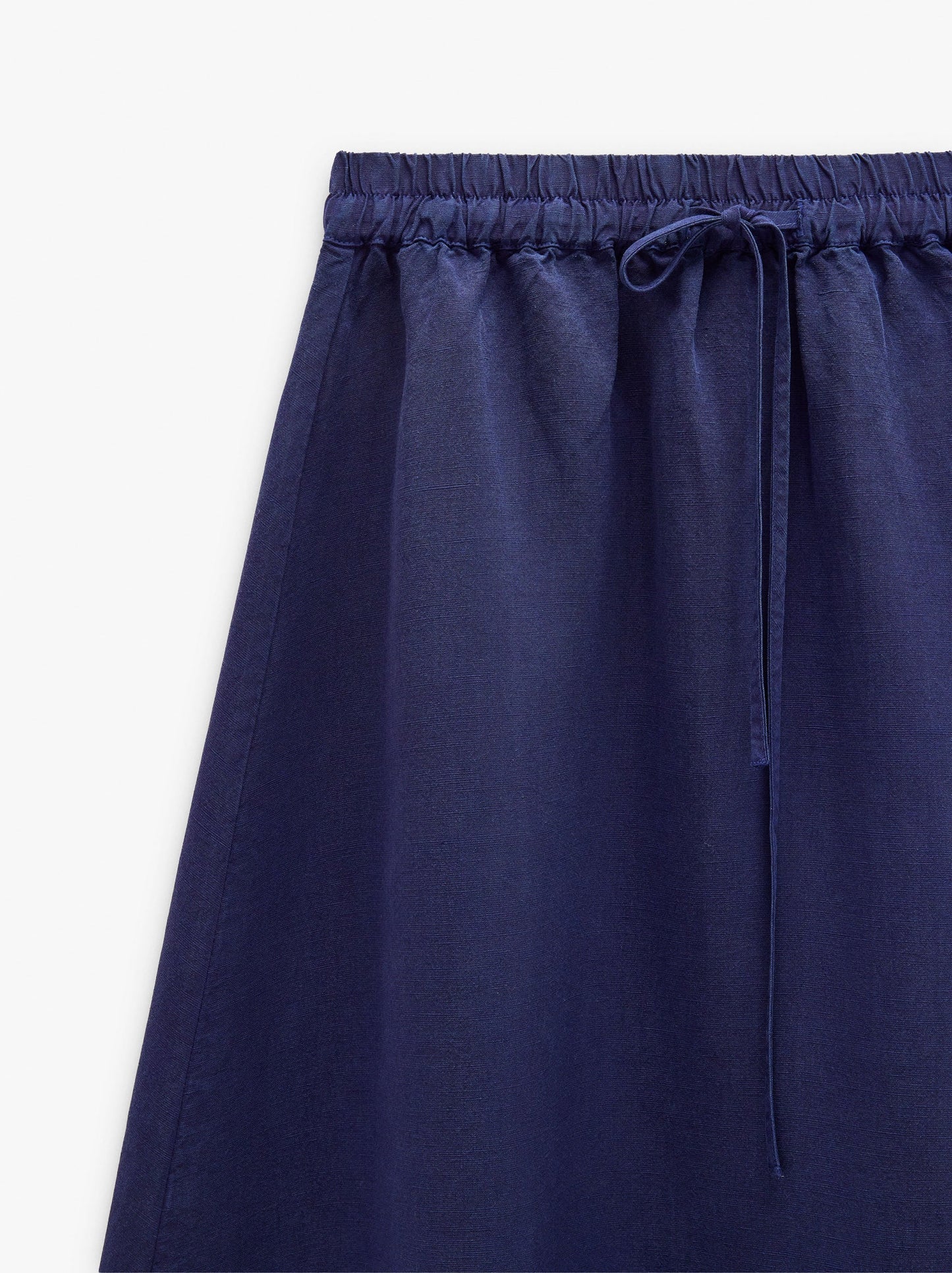 Plain Skirt With Elastic Waist