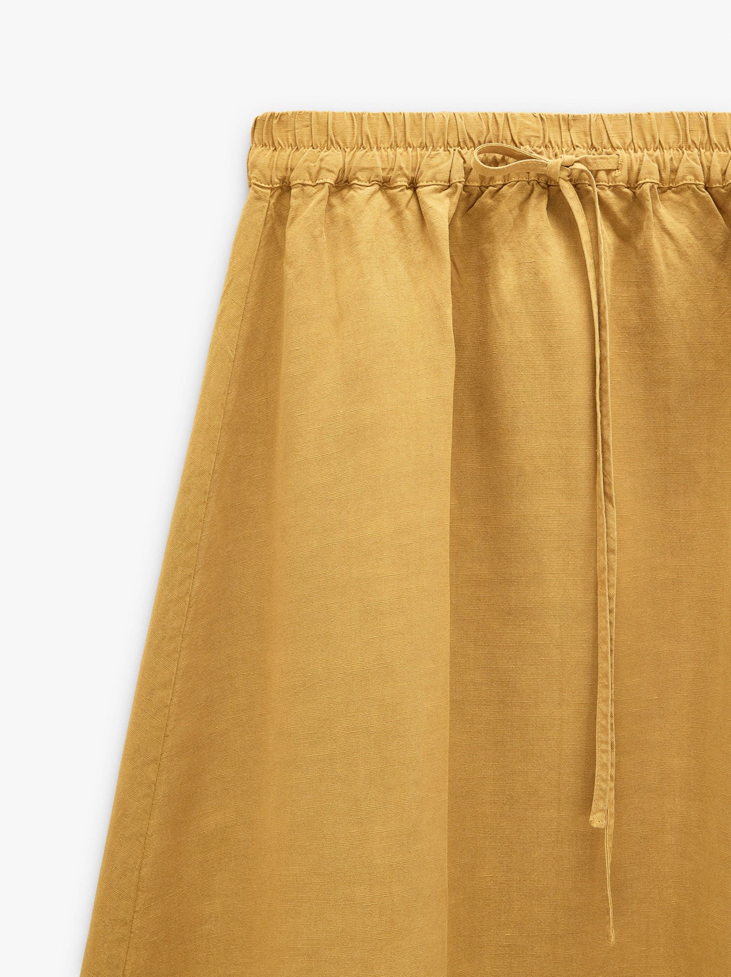Plain Skirt With Elastic Waist