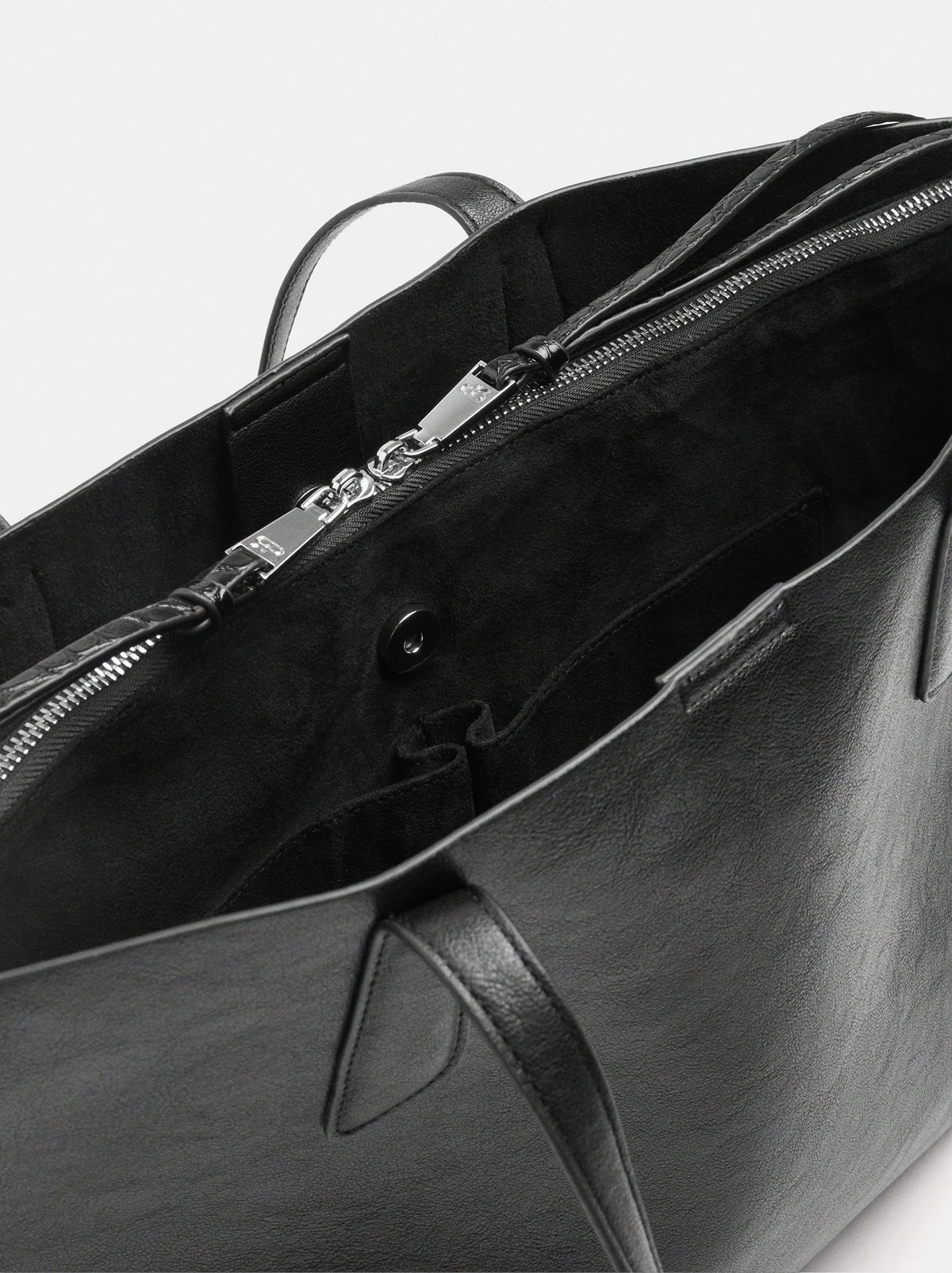 Shopper Bag For 14" Laptop With A Cracked Effect