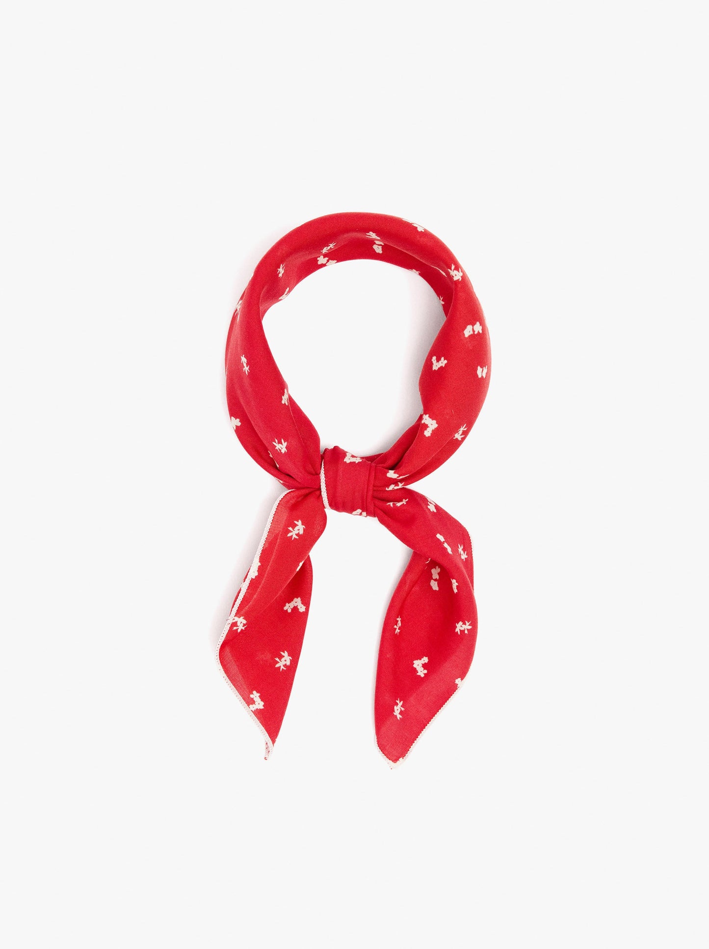 Square Scarf With Floral Print