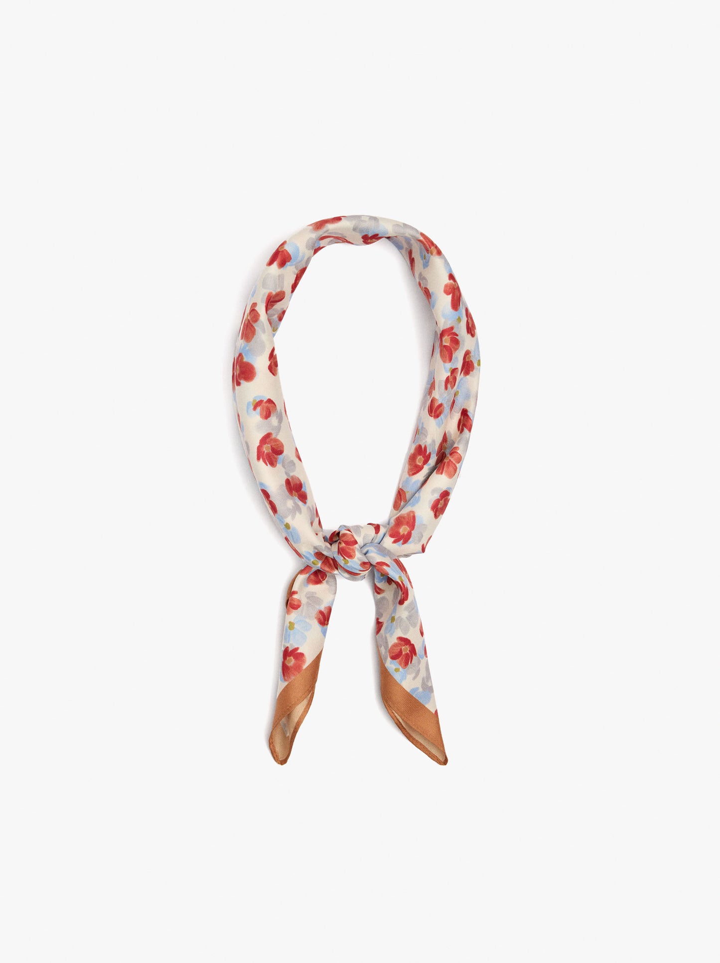 Square Scarf With Floral Print