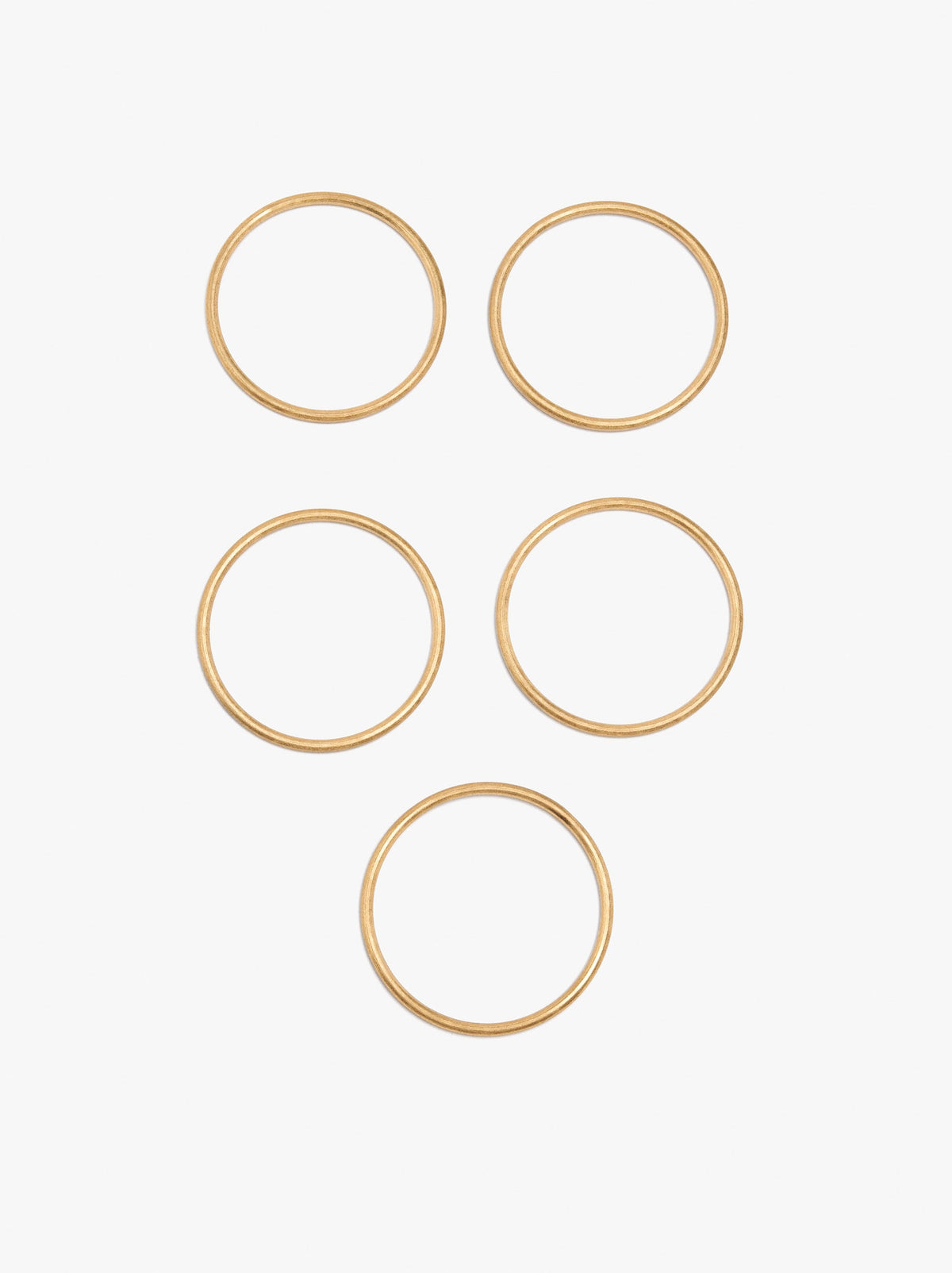 Set Of Smooth Rigid Bracelets