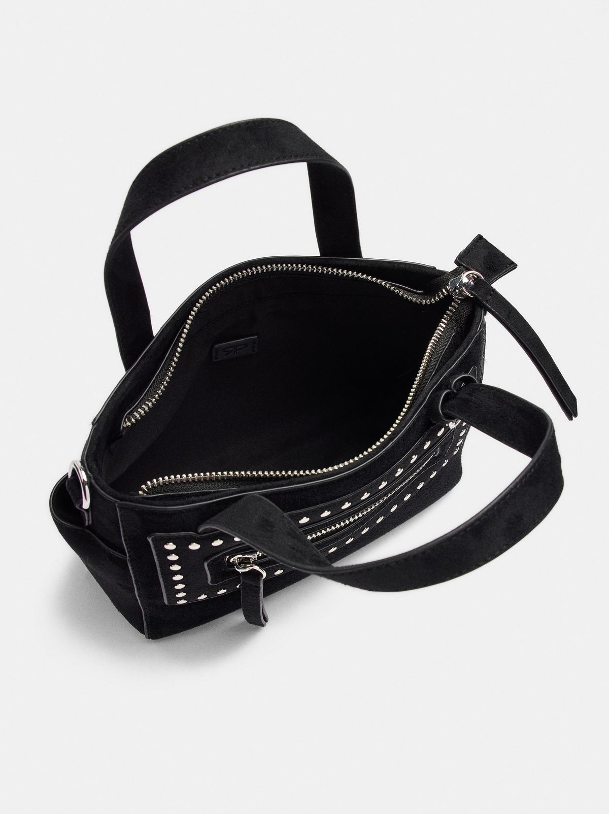 Leather-Effect Tote Bag With Studs