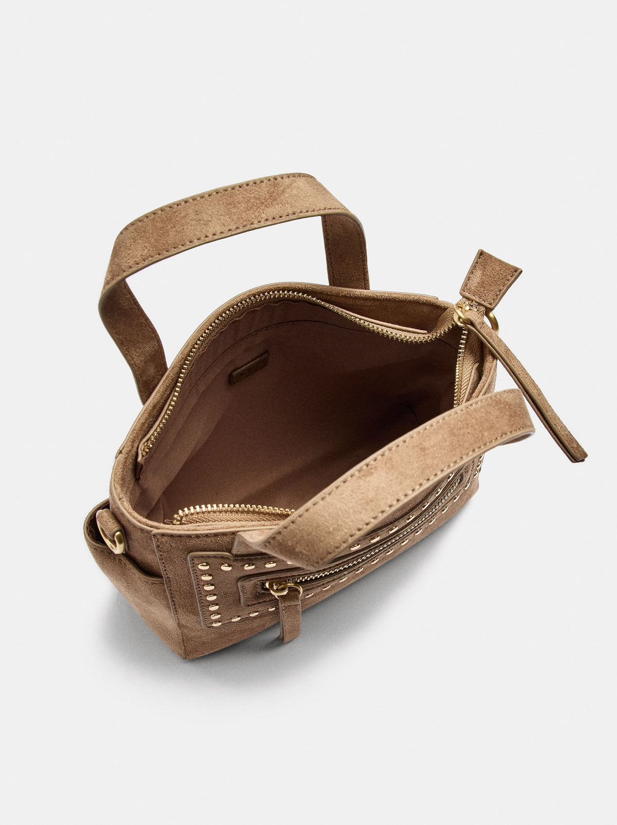 Leather-Effect Tote Bag With Studs