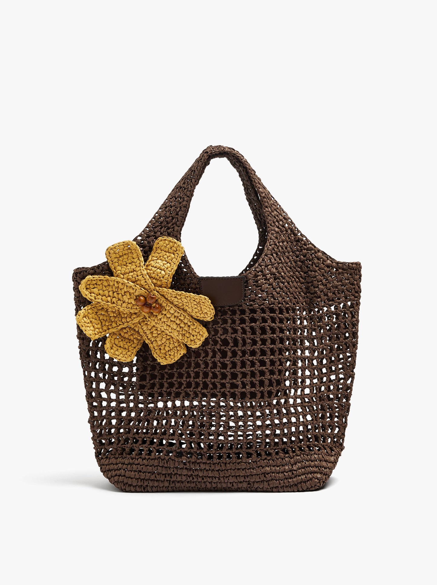 Brooch With Paper Straw Flower